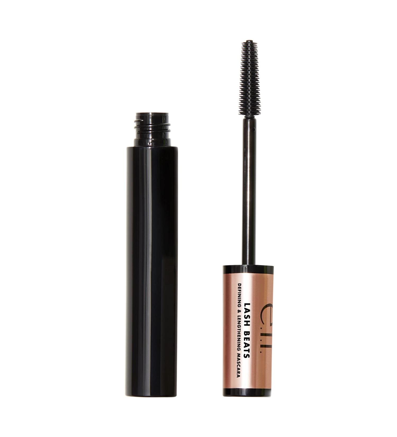 e.l.f. Lash Beats Mascara - Lengthening Formula for Mega Long Lashes - Natural-Looking & Defined - Pitch Black 1.1 Oz - Buy Online on GoSupps.com