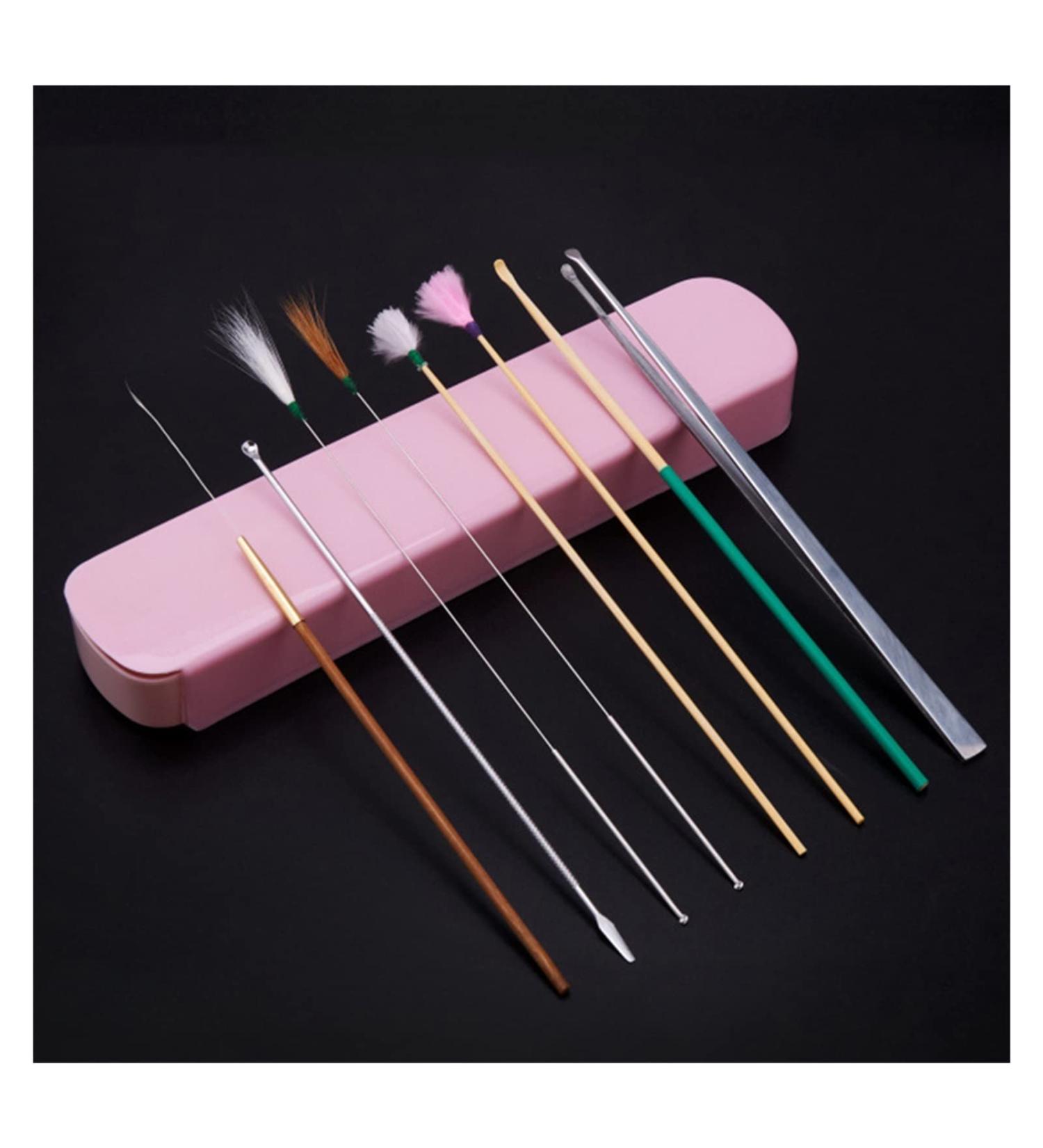 RLZCFF 8pcs Ear Wax Pickers Set Ear Cleaner Spoon Wax Remover Removal Ear Cleaning Tool 1 D - Buy Online on GoSupps.com
