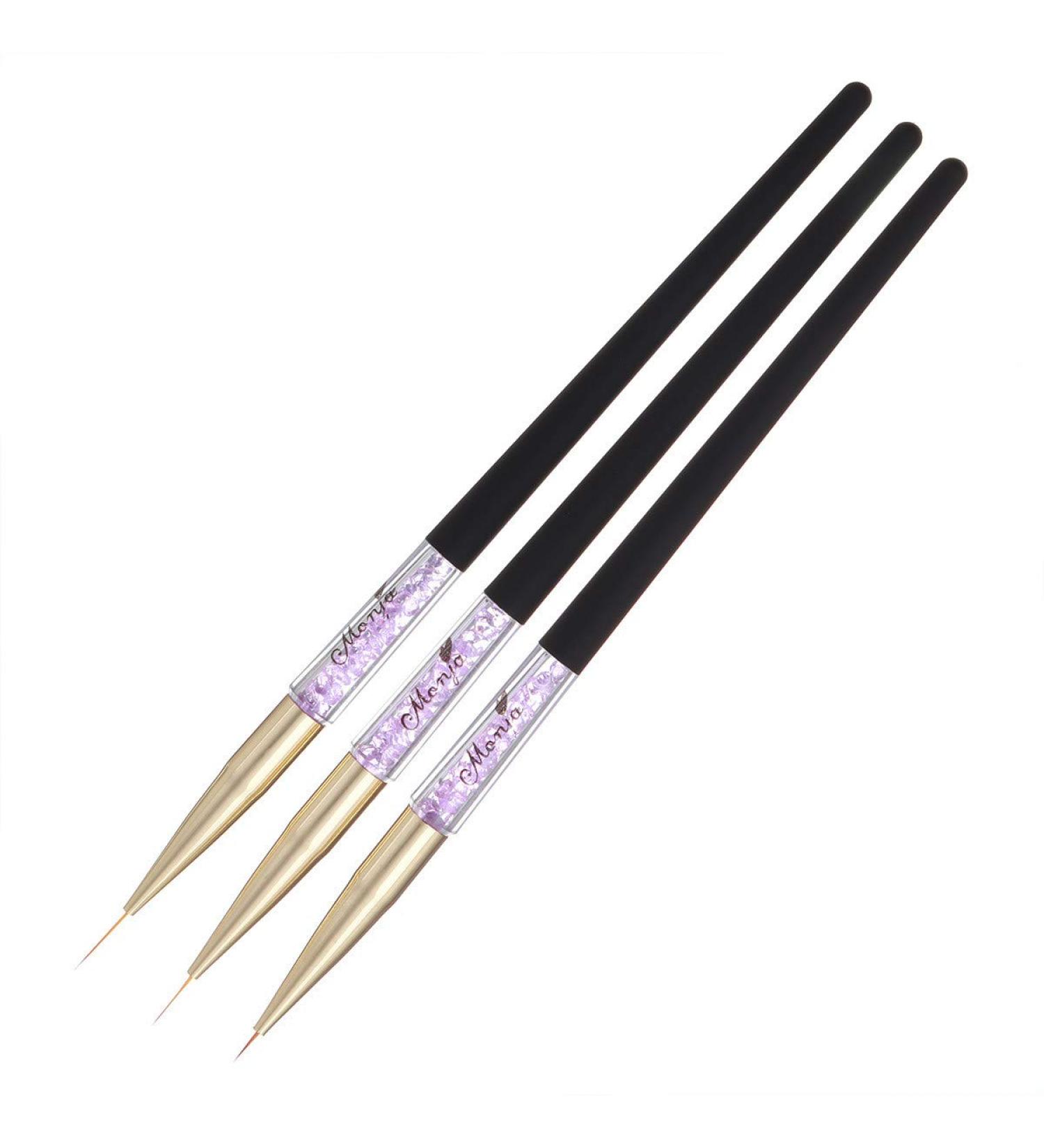 Nail Art Dotting Pens - 3 Piece Set for Manicure Painting & Drawing | Black Nail Tools - Buy Online on GoSupps.com