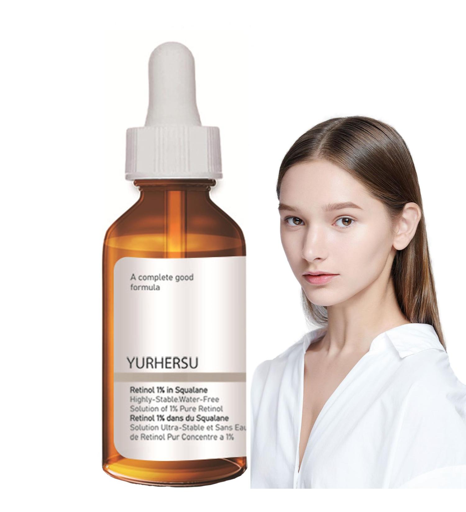 Squalane 1% (Plant Derived) SuperLightweight Face Oil Serum with Retinol | Improves Skin Hydration Provides light Moisturization & Reduces Fine Lines - Buy Online on GoSupps.com