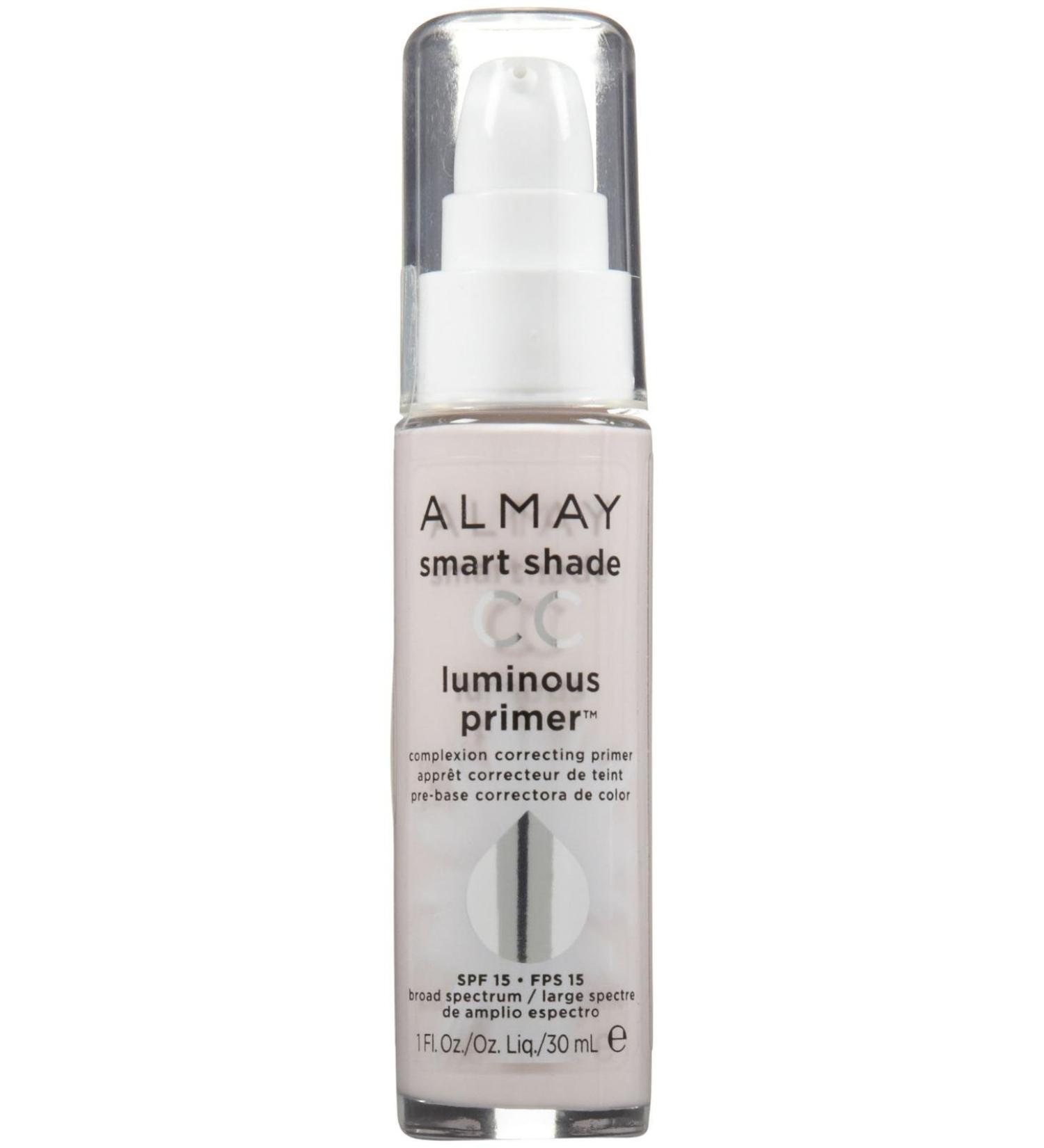 Almay Smart Shade CC Luminous Primer 1 Fl Oz - Clear | Brighten and Even Skin Tone - Buy Online on GoSupps.com