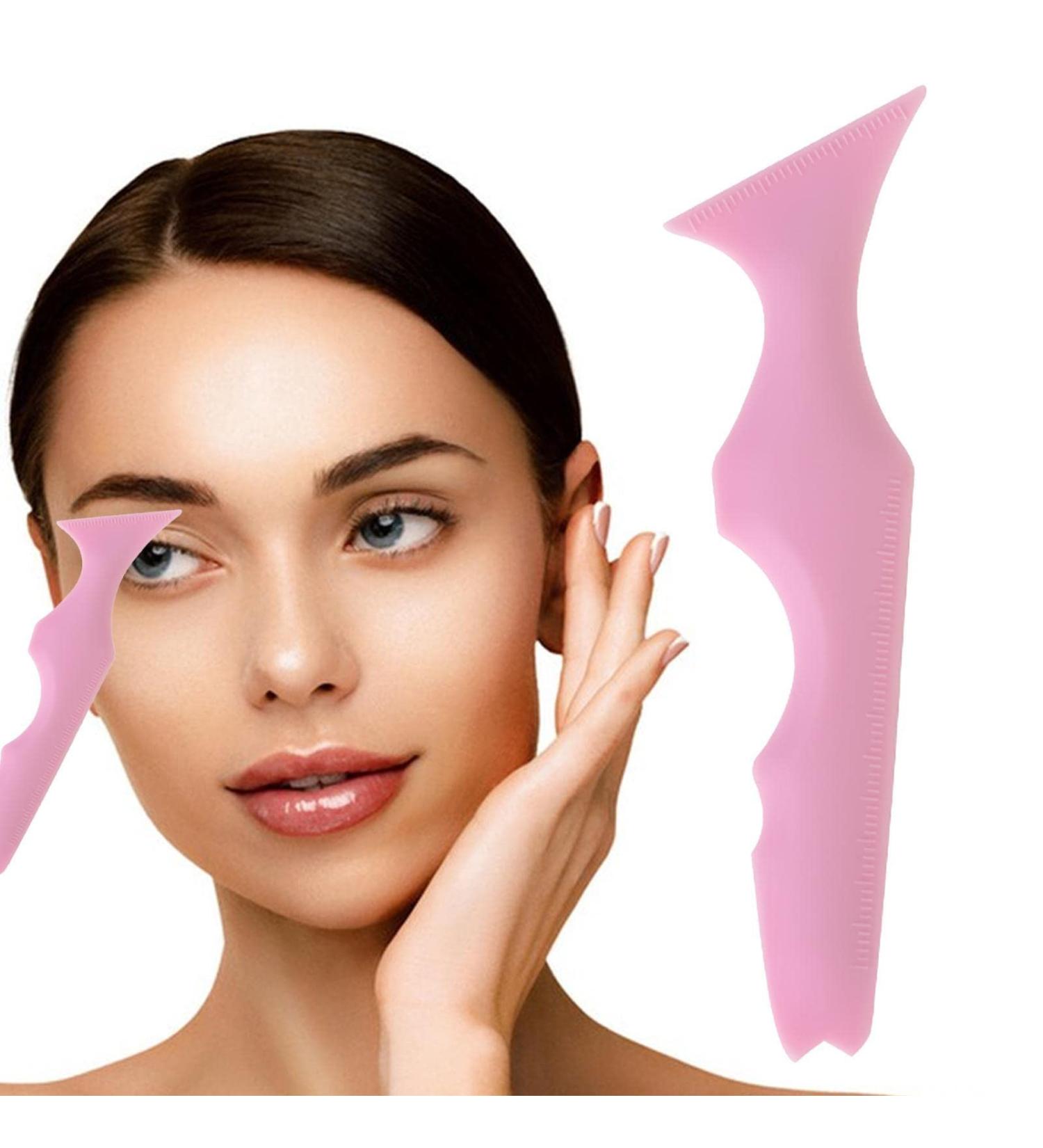 Eyeliner Stencils Eyeliner Aid Eyebrow Pencil Stencil Eyeliner Winged Aid Tool Reusable Eyeliner Stencils Aid Tool Multifunctional Eyeliner Stencil Drawing Aid Tool Pink - Buy Online on GoSupps.com