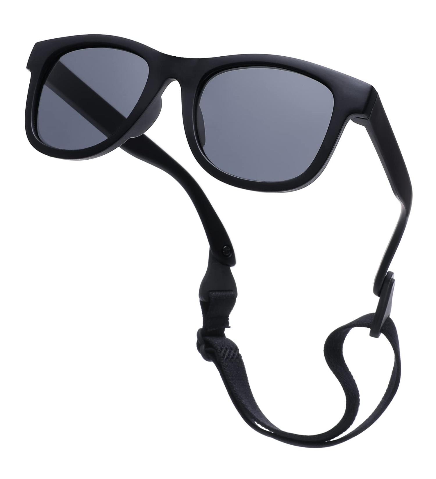 Pro Acme Polarized Baby Sunglasses - Black Frame | Grey Lens (0-24 Months) - Buy Online on GoSupps.com