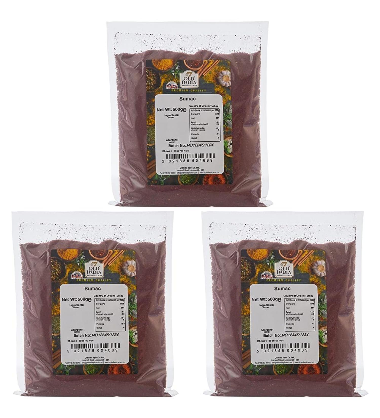 Old India Sumac 500g (Pack of 3) 500 g (Pack of 3) - Buy Online on GoSupps.com