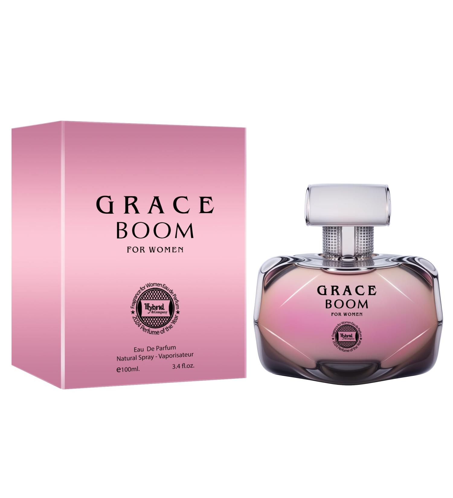 Hybrid & Company Women Grace Boom Eau De Parfum Natural Spray Vaporisateur 3.4 Fl Oz GRACE BOOM 3.4 Fl Oz (Pack of 1) - Buy Online on GoSupps.com