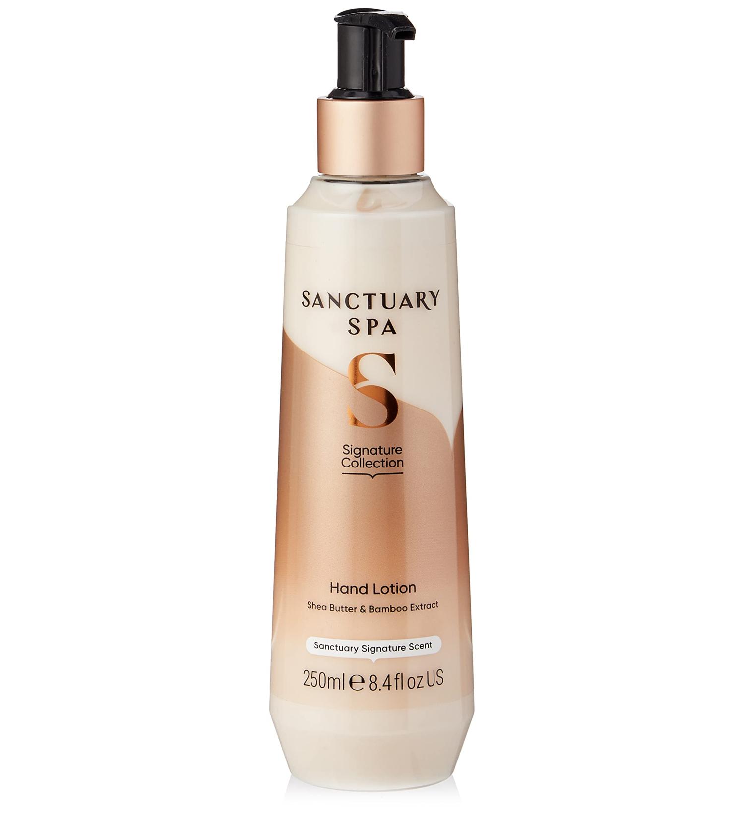 Sanctuary Spa Shea Butter Hand Lotion - Vegan & Cruelty-Free Moisturizer for Dry Skin 250ml - Buy Online on GoSupps.com