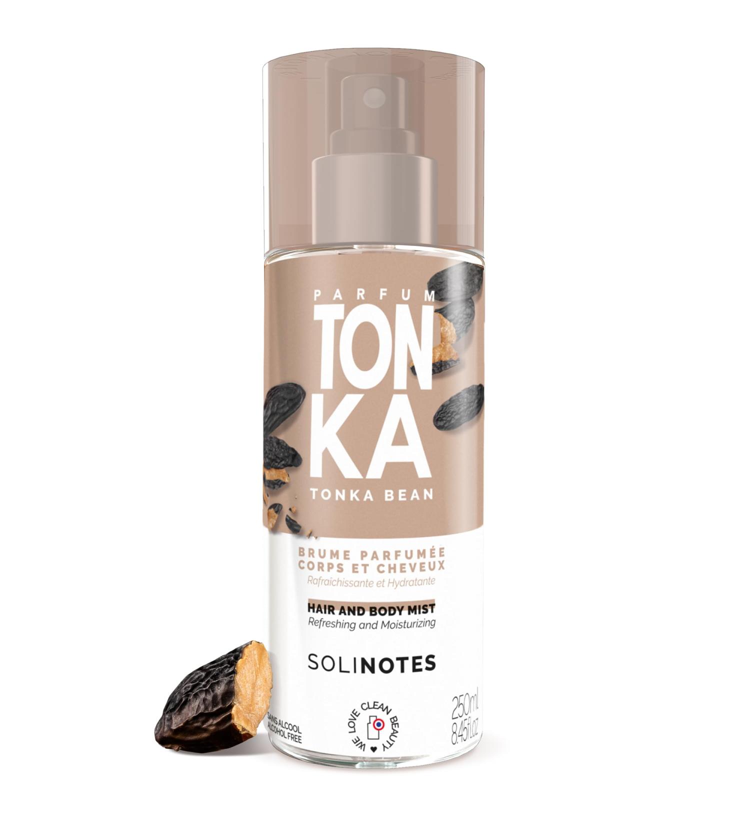 Tonka Body Mist by SOLINOTES | Refreshing And Hydrating Womens Fragrances - Alcohol-Free | Body Spray for Women and Hair | 8.45 fl.oz - Buy Online on GoSupps.com