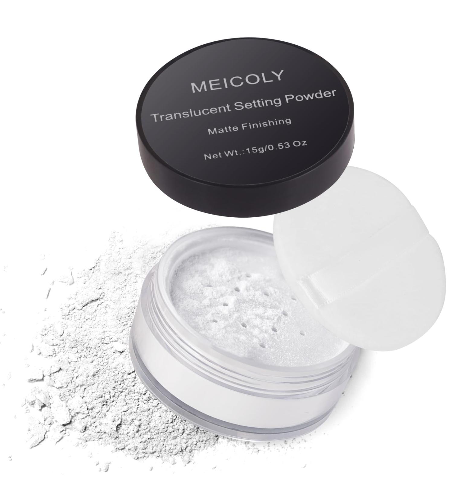 MEICOLY Talc-Free Setting Powder - Long Lasting Translucent Matte Face Powder for Halloween SFX Makeup & Oil Control - Buy Online on GoSupps.com