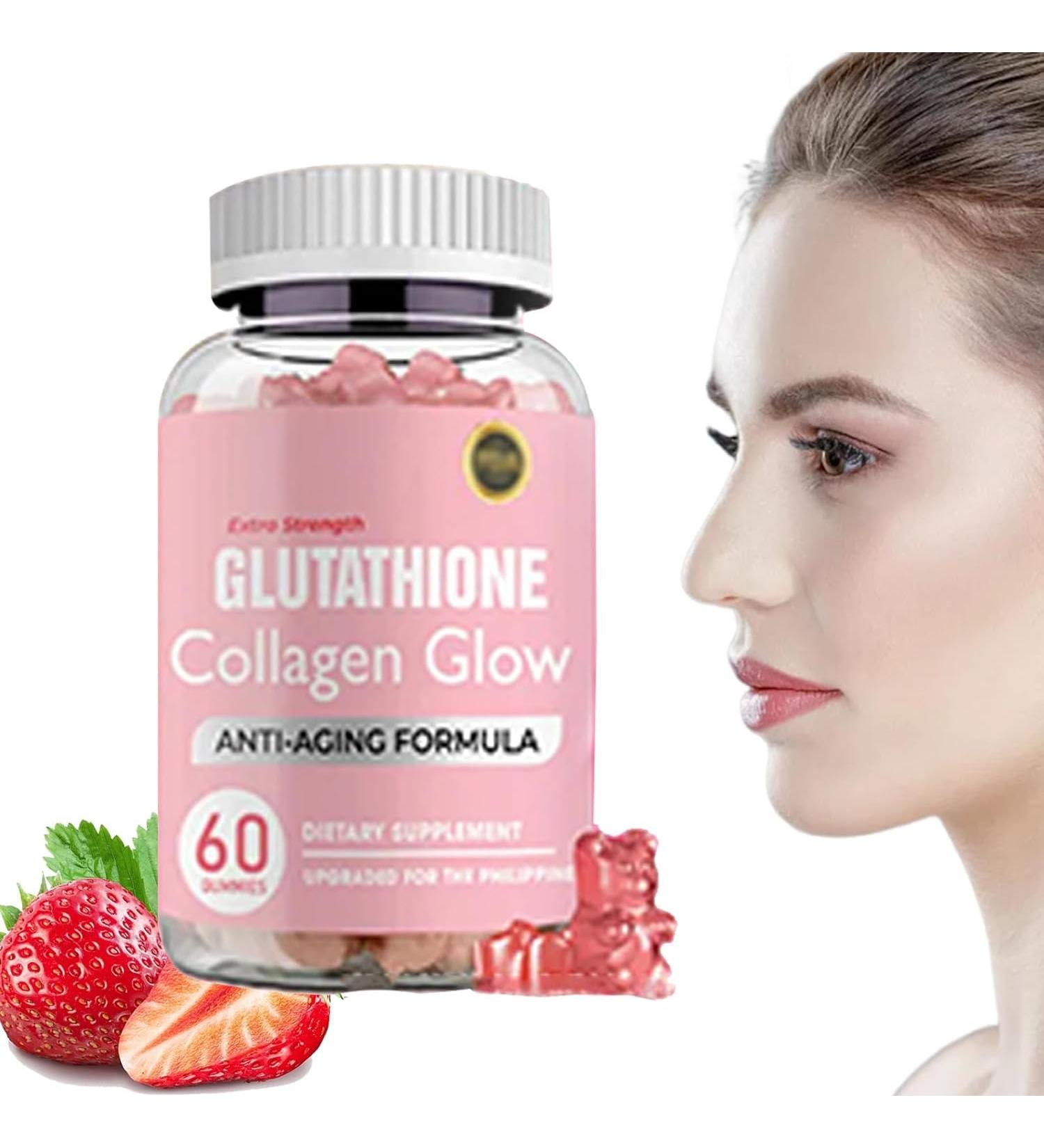 Glutathione Collagen Glow Glutathione Collagen Glow Gummies Collagen Gummies for Women Skin Care Korean Collagen Gummies to Rejuvenate Your Skin (1PC) - Buy Online on GoSupps.com