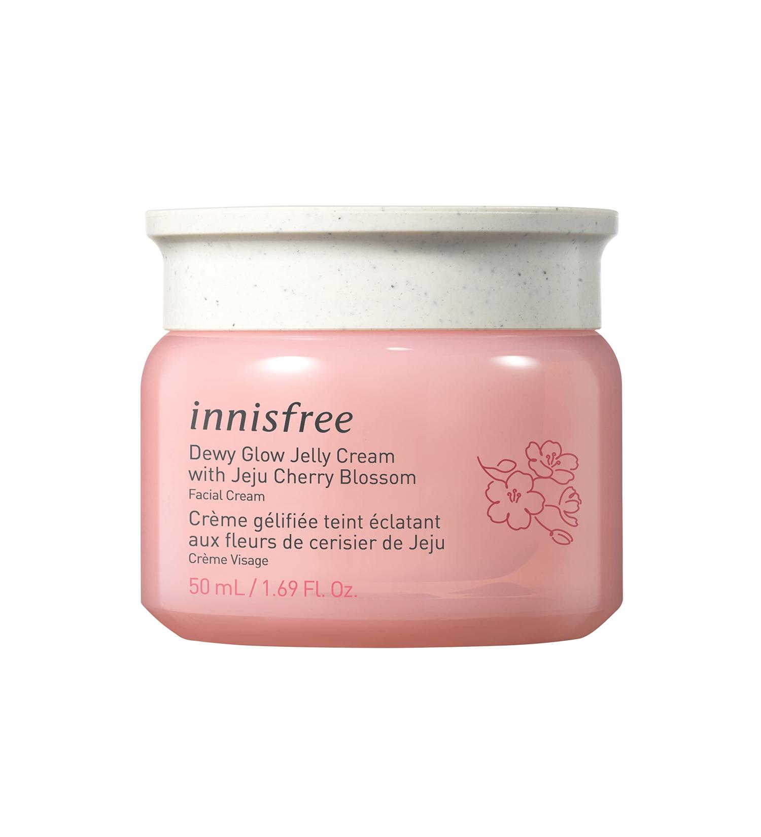 innisfree Cherry Blossom Dewy Glow Jelly Cream Face Moisturizer 1.69 Fl Oz - Hydrating and Illuminating Formula - Buy Online on GoSupps.com