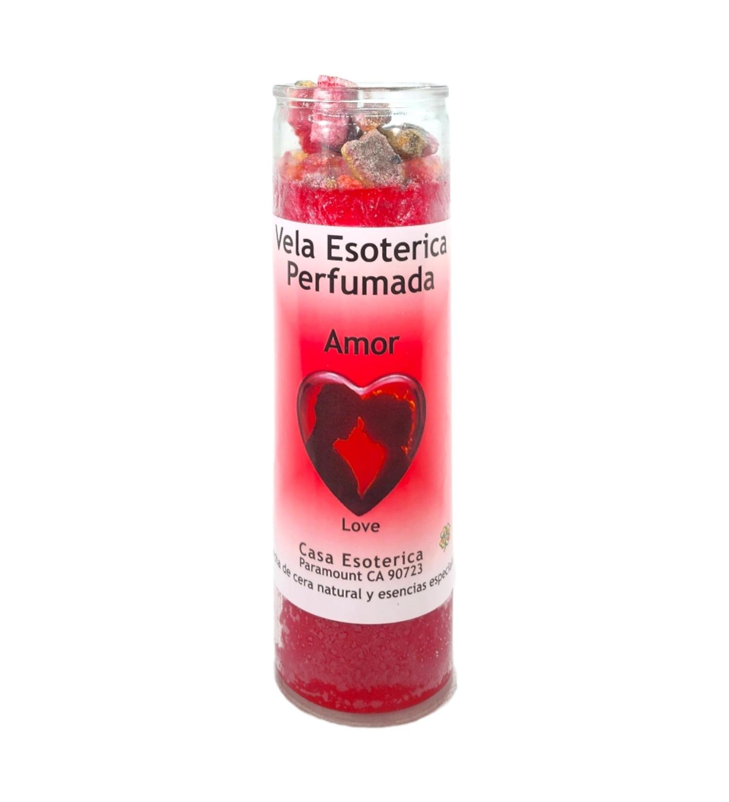Buy Love Palm Wax Spiritual Intention Spell Candle - Red | Vela CASA Esoterica Perfumada (Amor) - International Shipping Available - Buy Online on GoSupps.com