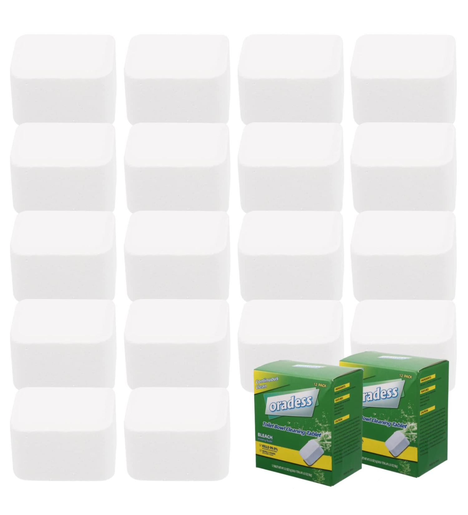 TOPBATHY 2 Boxes Toilet Bowl Cleaner Effervescent Tablet Toilet Cleaning Effervescent Cubes - Buy Online on GoSupps.com