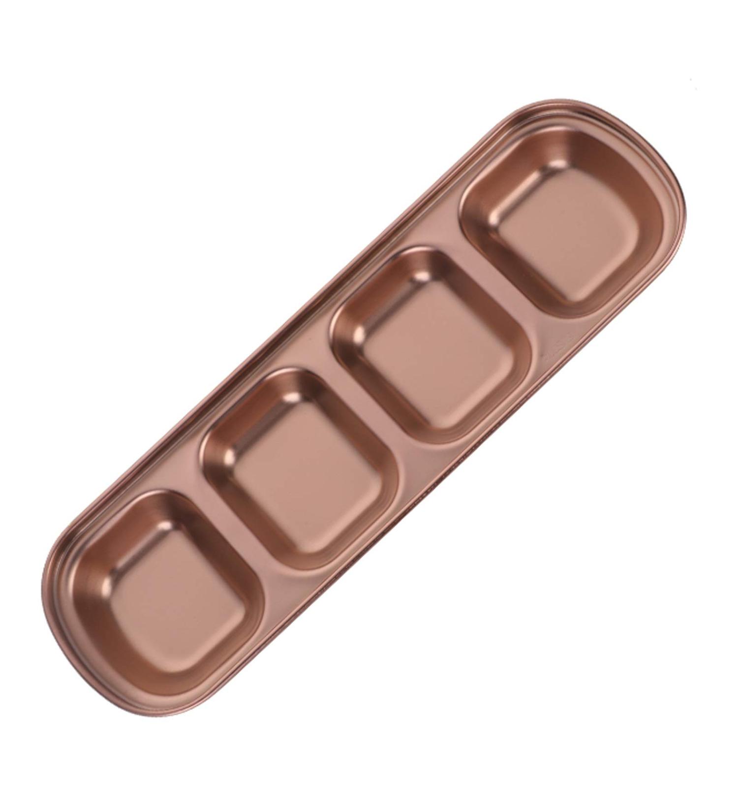 Sauce Dipping Saucer Sauce Dipping Bowls Four Grid 304 Stainless Steel Durable Seasoning Plate Appetizer Plates Serving Dish Household Fruit Snack Plate Condiments Server Dishes Soy Sauce Bowl - Buy Online on GoSupps.com