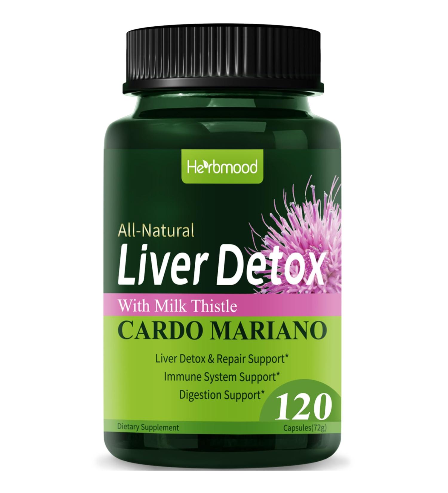Silymarin Milk Thistle Liver Detox Capsules for Fatty Liver Alcachofa y Cardo Mariano con Silimarina para el Higado Graso Liver Cleanse Detox & Repair Formula w/Artichoke Extract. 120Count Milk Thistle 120 Count (Pack of 1) - Buy Online on GoSupps.com
