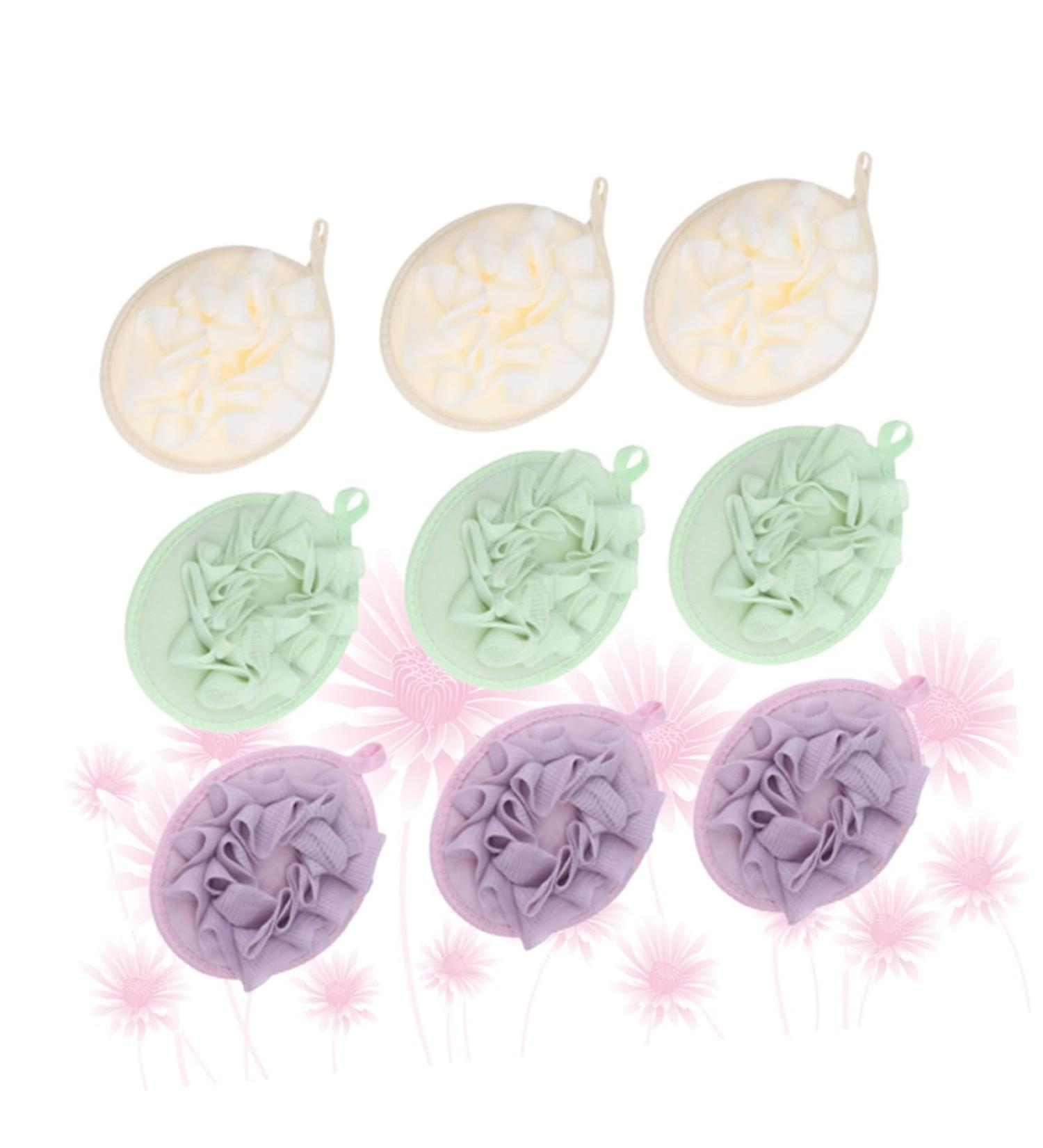 Didiseaon 9pcs Loofah Sponge Set | Soft Bath & Shower Scrubber Balls for Body Wash | Premium Mesh Pouf Accessories - Buy Online on GoSupps.com