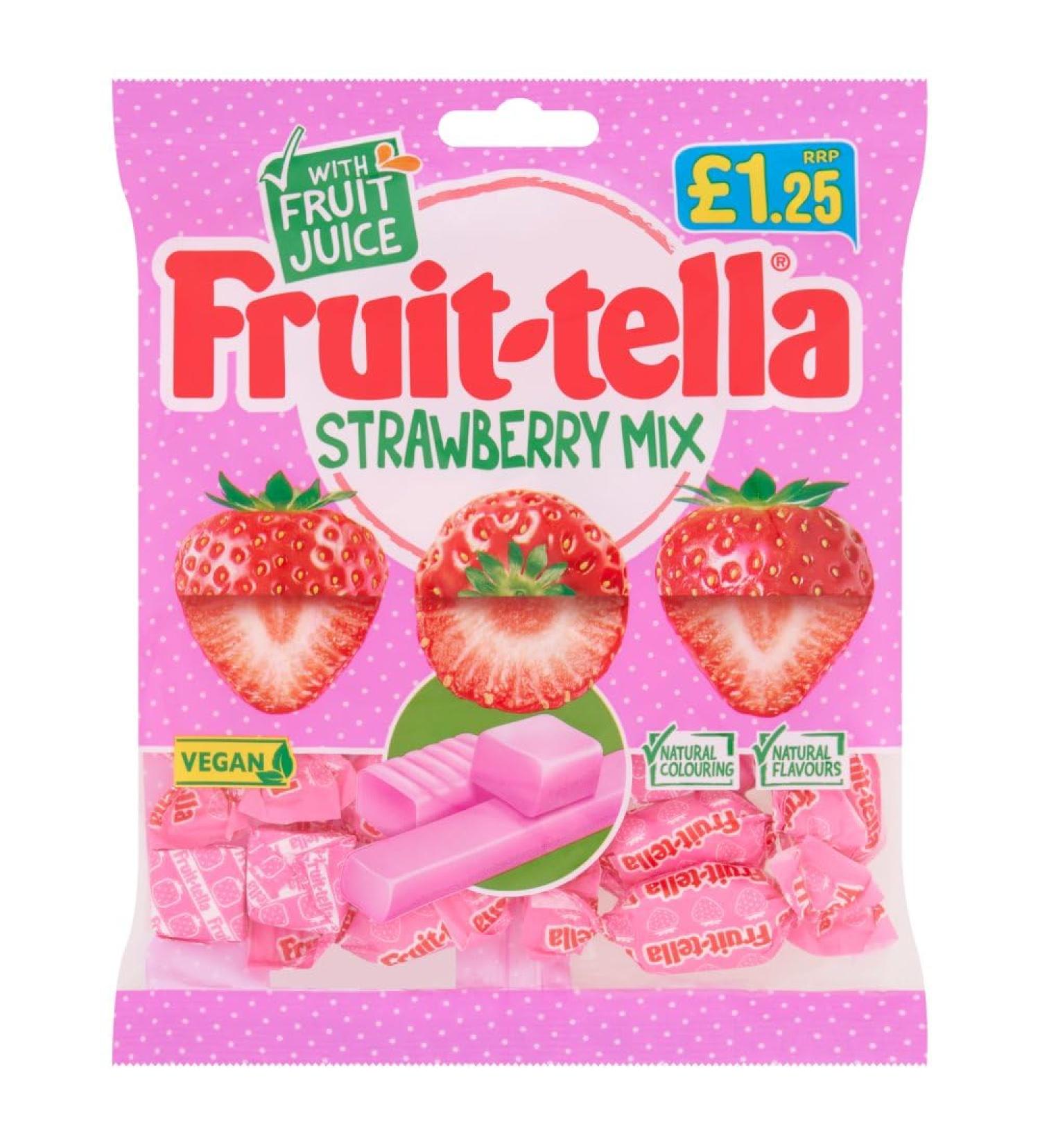 Fruit-tella Strawberry Mix Stix 12 x 135g PMP Bags