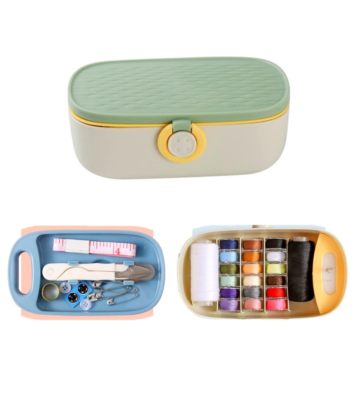 FKOG Green Sewing Project Kit 135 Pcs - Family Sewing & Repair Supplies - DIY Sewing Thread Accessories - Traveler Sewing Kit - Green - Buy Online on GoSupps.com