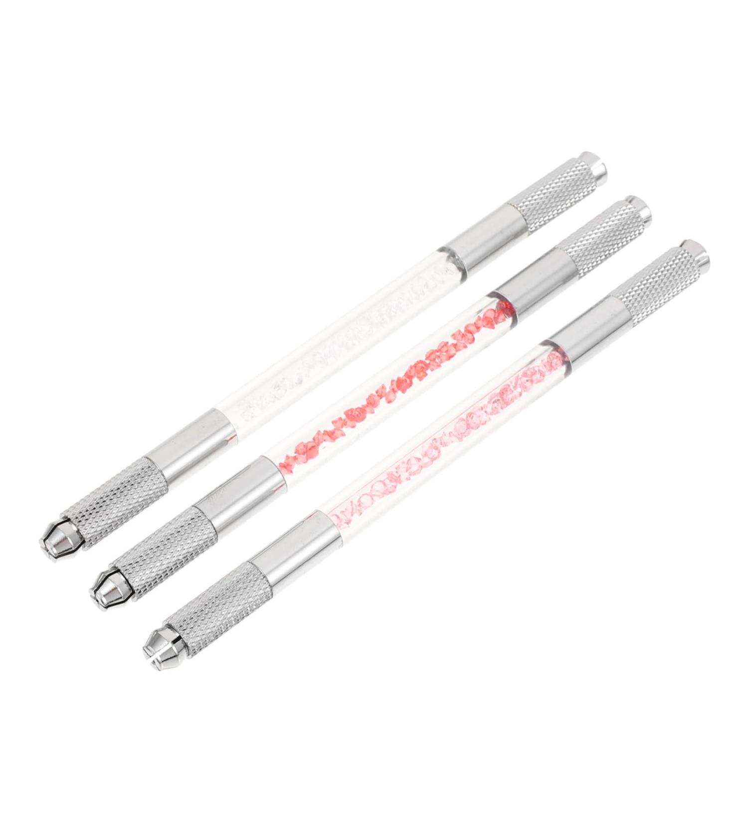 Healvian 3pcs Fruit Embroidery Pen Microblading Needle Pen Pen Makeup Tool Brow Pencil Copper 1 count (Pack of 1) Assorted Color - Buy Online on GoSupps.com
