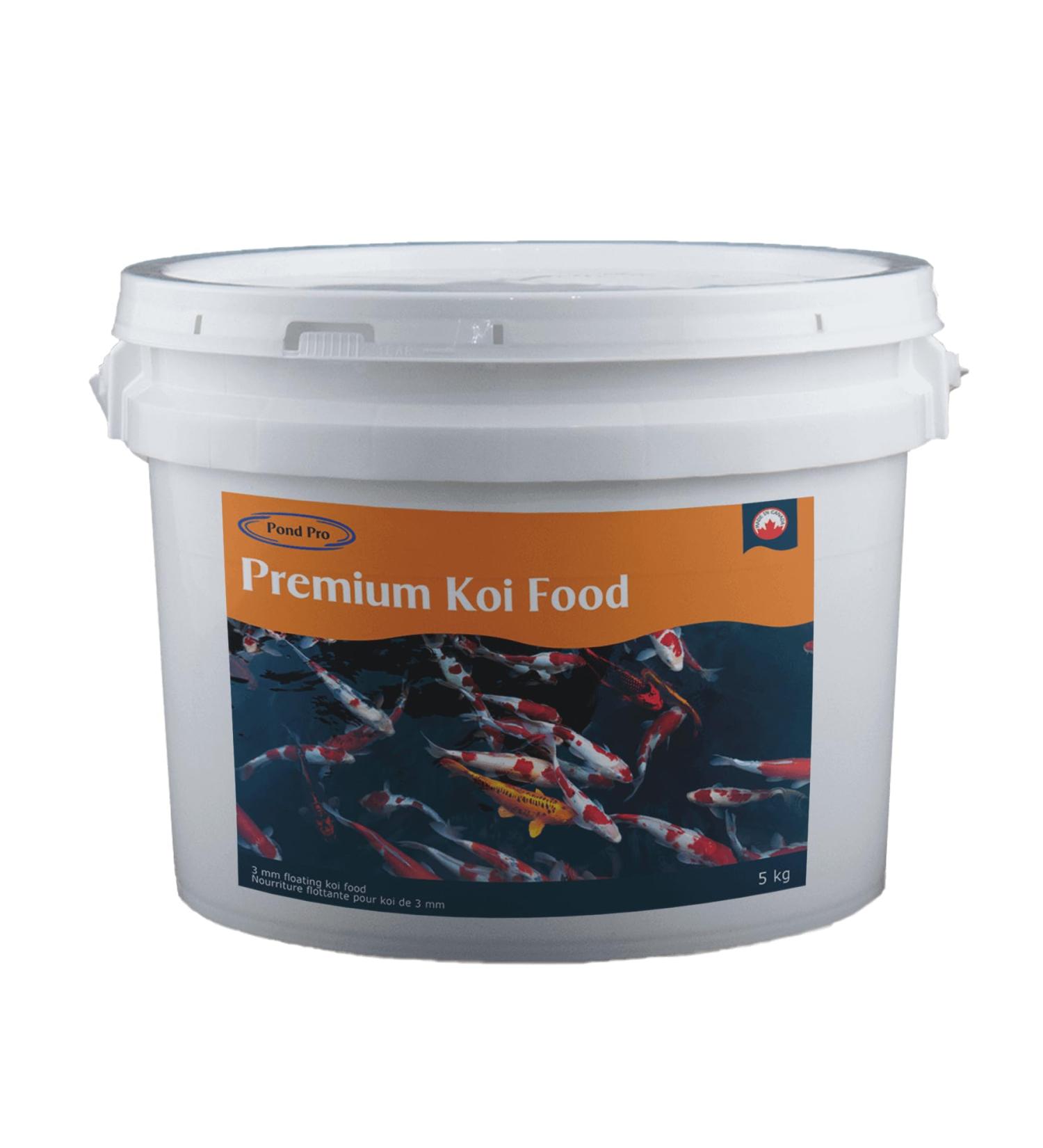 Pond Pro Premium 3mm Koi Food 5kg (11 lbs) - Canadian Made Breeder Approved - Buy Online on GoSupps.com
