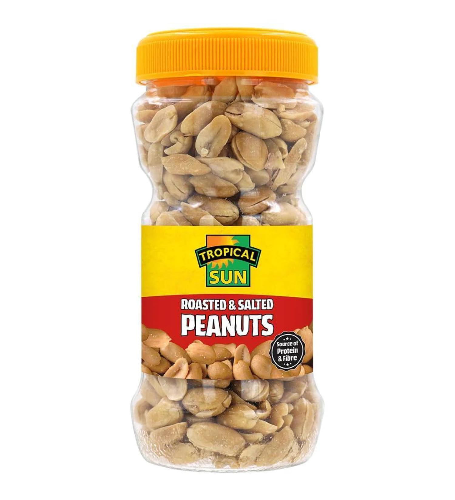 Tropical Sun Roasted Salted Peanuts 200g Box of 12-Fd