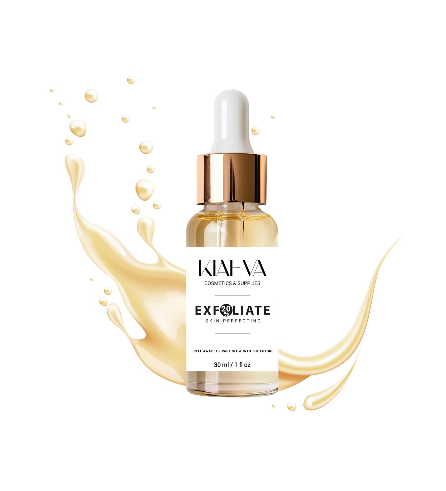 Kiaeva 60% Gentle Peeling Exfoliant and Smoothing Daily Toner for More Even-Looking Skin Tone Unit Net Fl. 1oz / 30ml - Buy Online on GoSupps.com