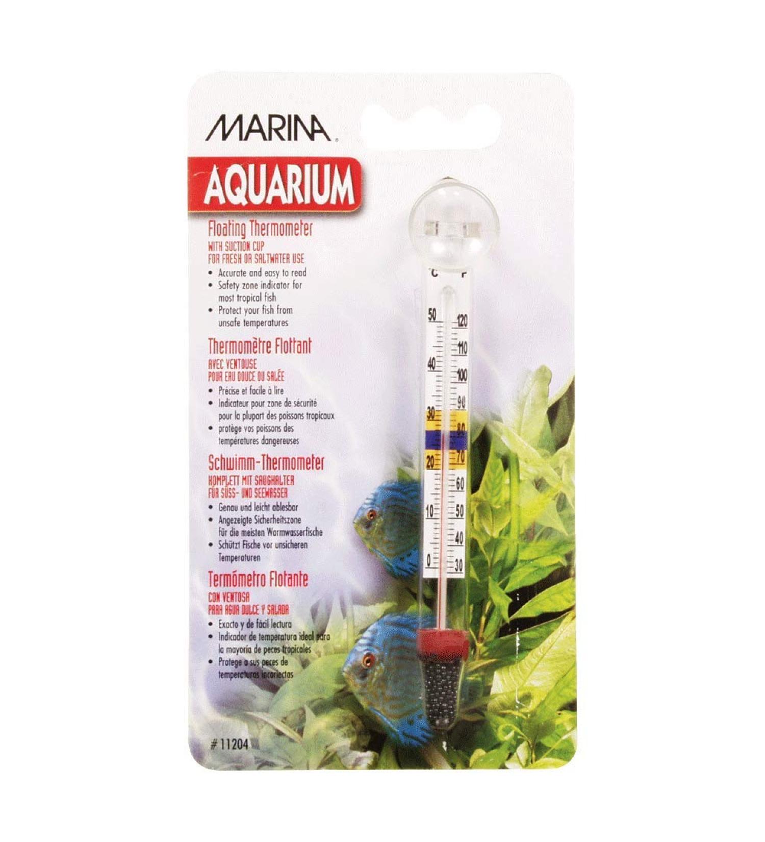 Marina Deluxe Floating Thermometer with Suction Cup - 1 Pack | Accurate Water Temperature | Ideal for Pools, Spas, and Aquariums - Buy Online on GoSupps.com
