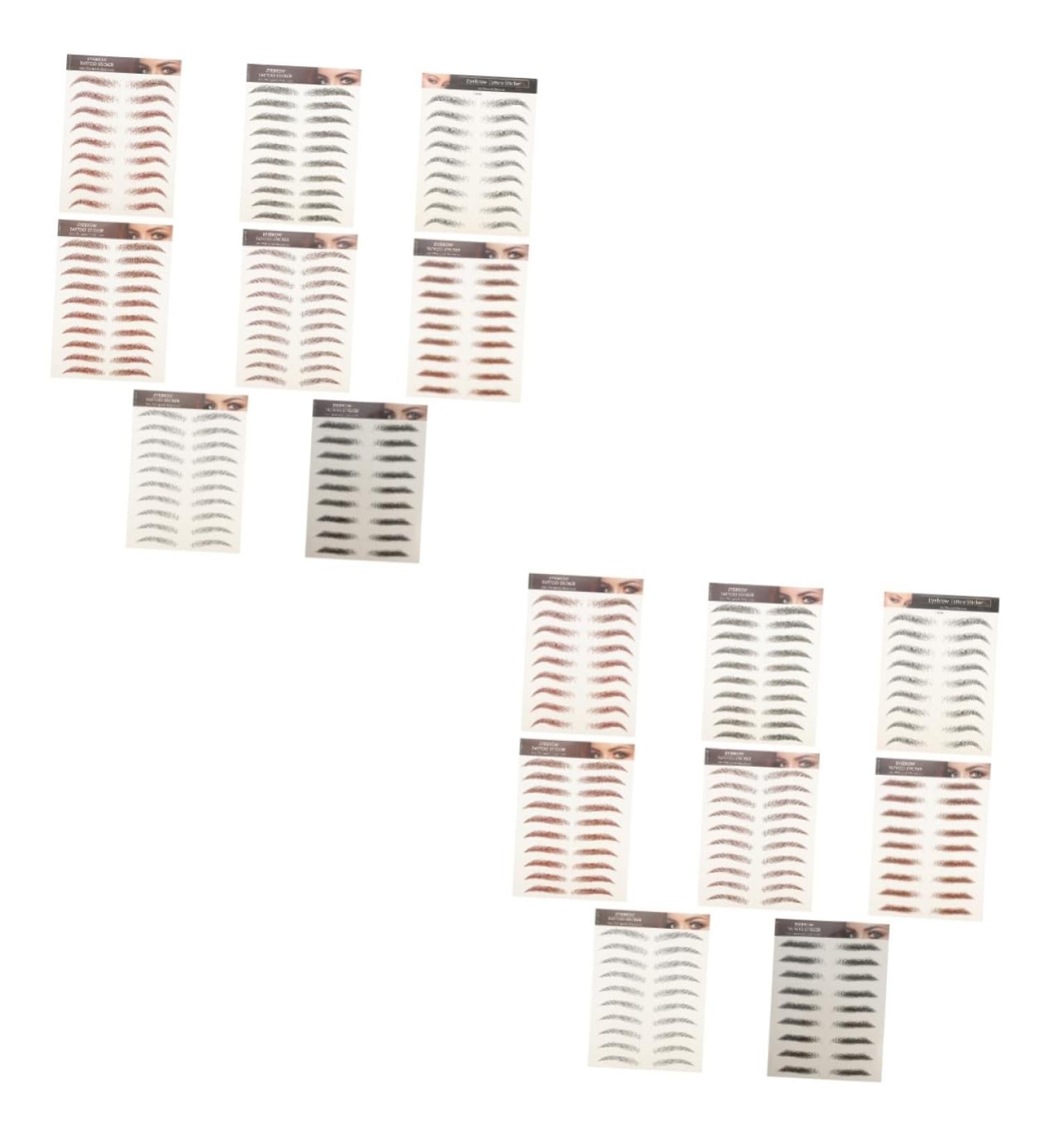 TOVINANNA 16 Pcs Imitation Eco Eyebrow Sticker Waterproof Makeup Hair- Transfer Stickers Cosmetic 6d Make up - Buy Online on GoSupps.com