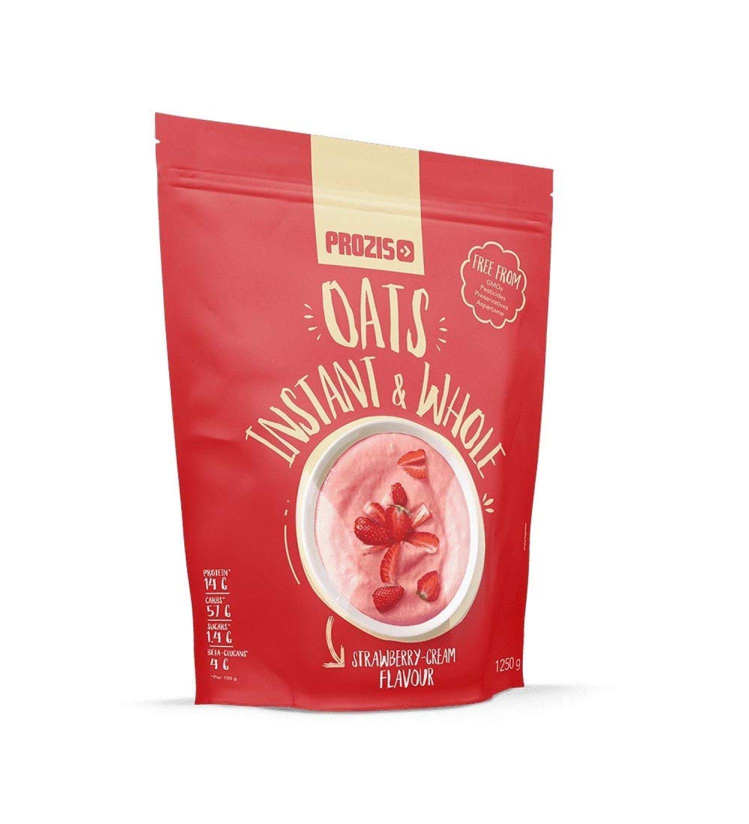 Prozis Instant Whole Oat Powder 1250g Vanilla Cereal Enriched with High-Quality Protein and Carbohydrates - Suitable for Vegetarians and Vegans - Buy Online on GoSupps.com