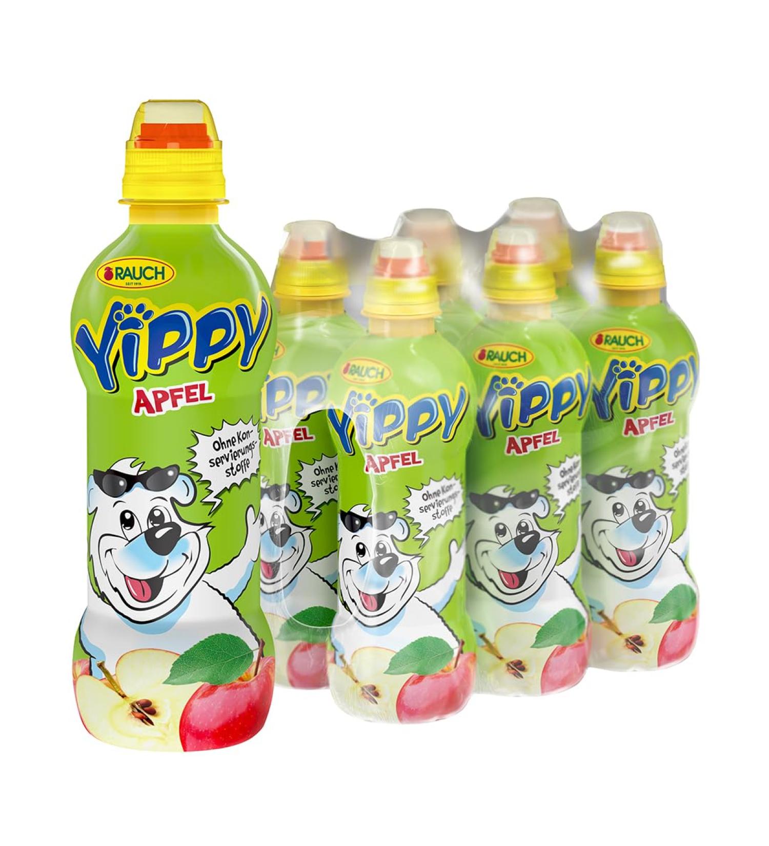 Rauch Yippy Apple 6-Pack - 6x330ml Disposable Juice | International Shipping Available - Buy Online on GoSupps.com