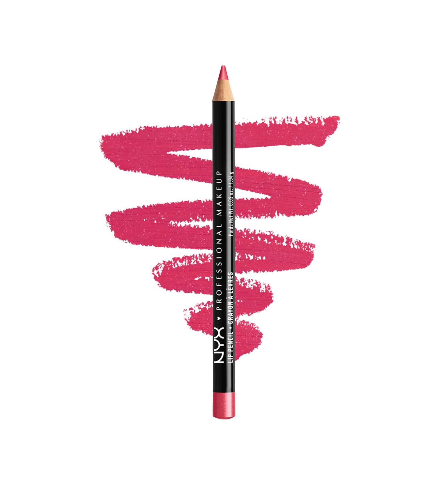 NYX Slim Lip Pencil - Edge Pink | Long-Lasting Creamy Lip Liner - Buy Online on GoSupps.com