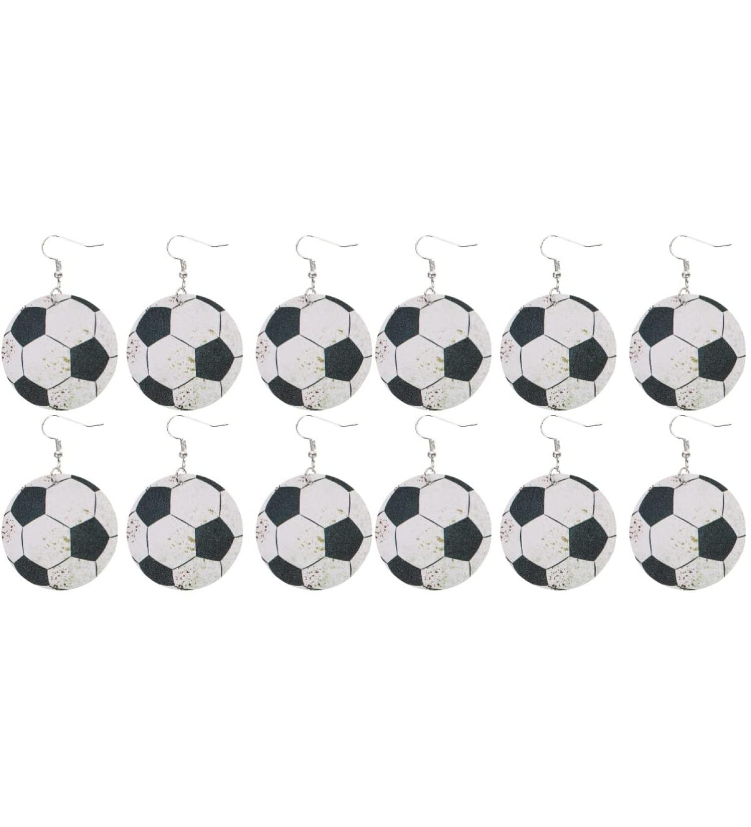6 Pairs football earrings Leather Sports Earrings jewelry for women earrings statement earrings for women leather earrings for women Leather volleyball Earrings Miss baseball fan - Buy Online on GoSupps.com