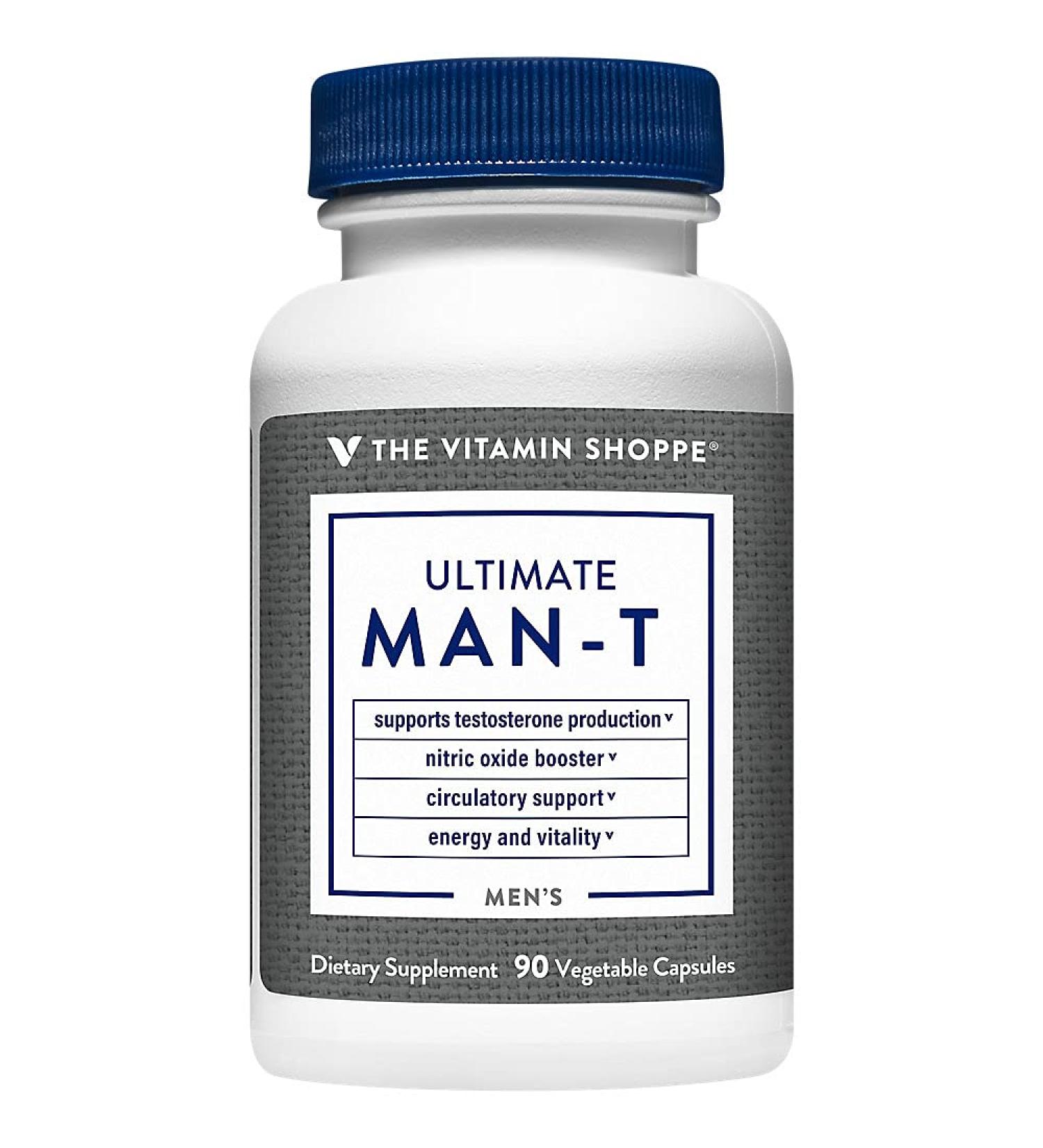 Ultimate Testosterone Support - Boost Energy & Circulation | Vitamin Shoppe 90 Veggie Caps - International Shipping - Buy Online on GoSupps.com