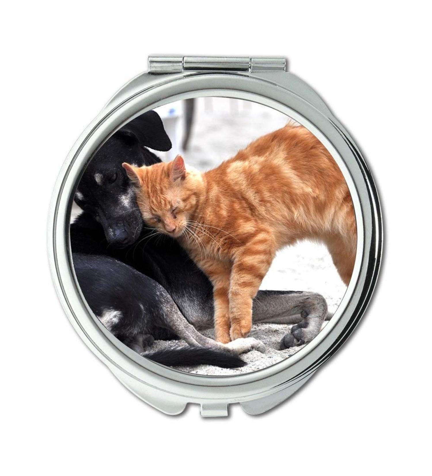 YENDOSTEEN Mirror Travel Mirror Dog Cat Animals Domestic Gata Kitten Animal Pocket Mirror portable mirror - Buy Online on GoSupps.com