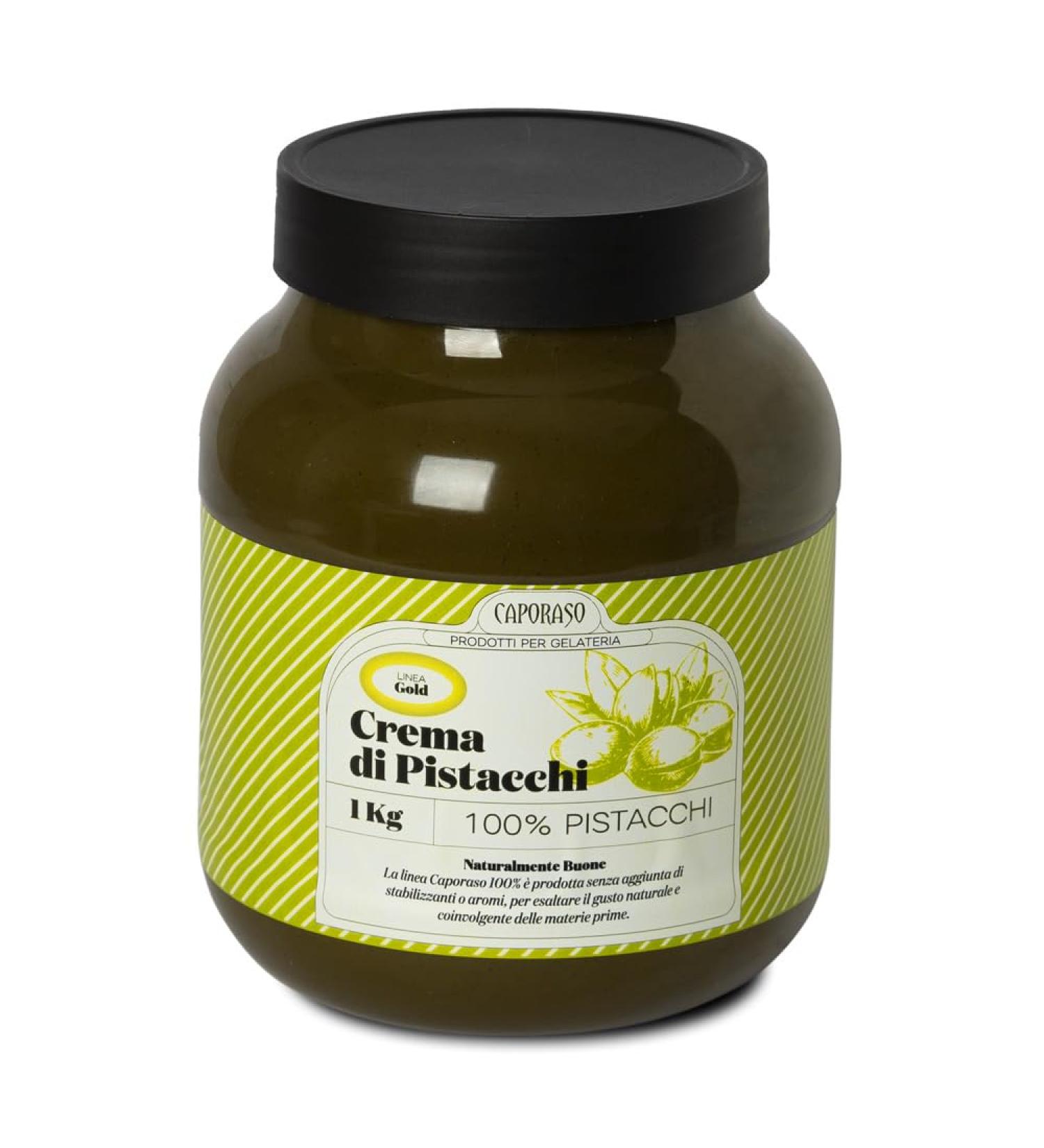 Caporaso dal 1960 Pistachio cream 100% pistachio cream for making sweets and ice cream natural (1 kg (kilogram)) - Buy Online on GoSupps.com