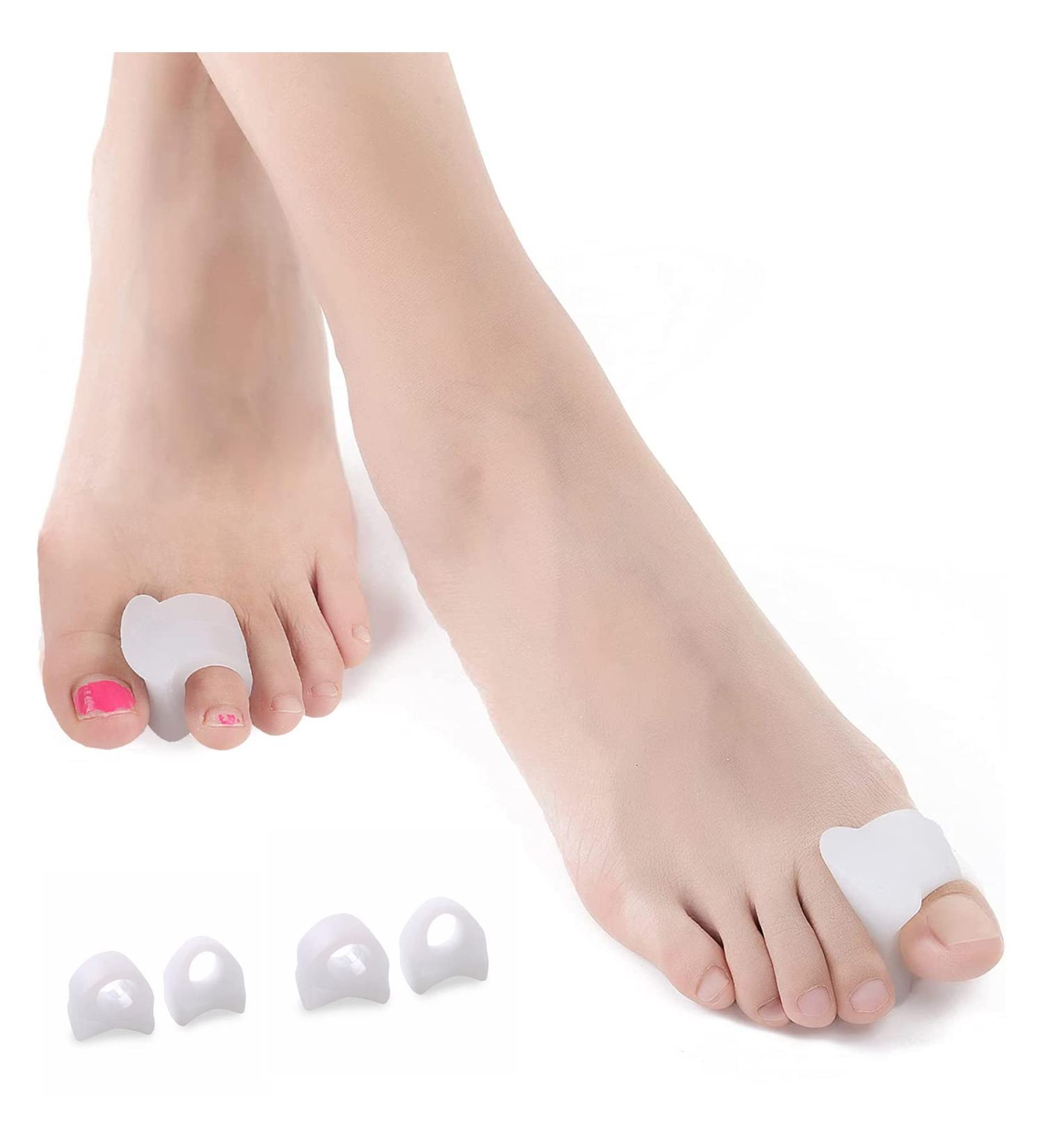 LOEFLIVG Toe Separators - Bunion Corrector Gel Toe Separators for Gout Relief - Temporary Bunion Corrector for Women & Men (4-PCS) - Buy Online on GoSupps.com