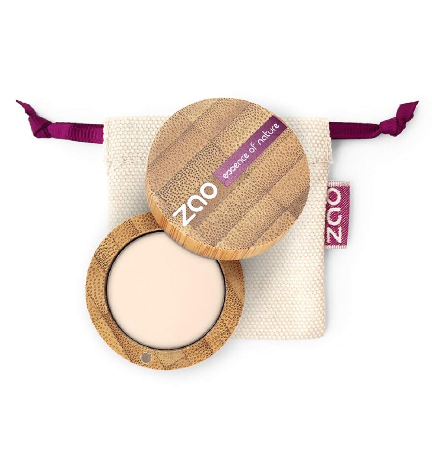 ZAO Matt Eyeshadow 202 brown-beige eyeshadow in refillable bamboo container