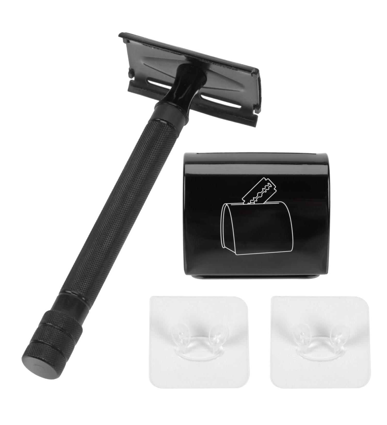 Beavorty 1 set of razor-set manual razor blade safety razor manual razor men razor stubble trimmer for men tool aluminum alloy human body man man