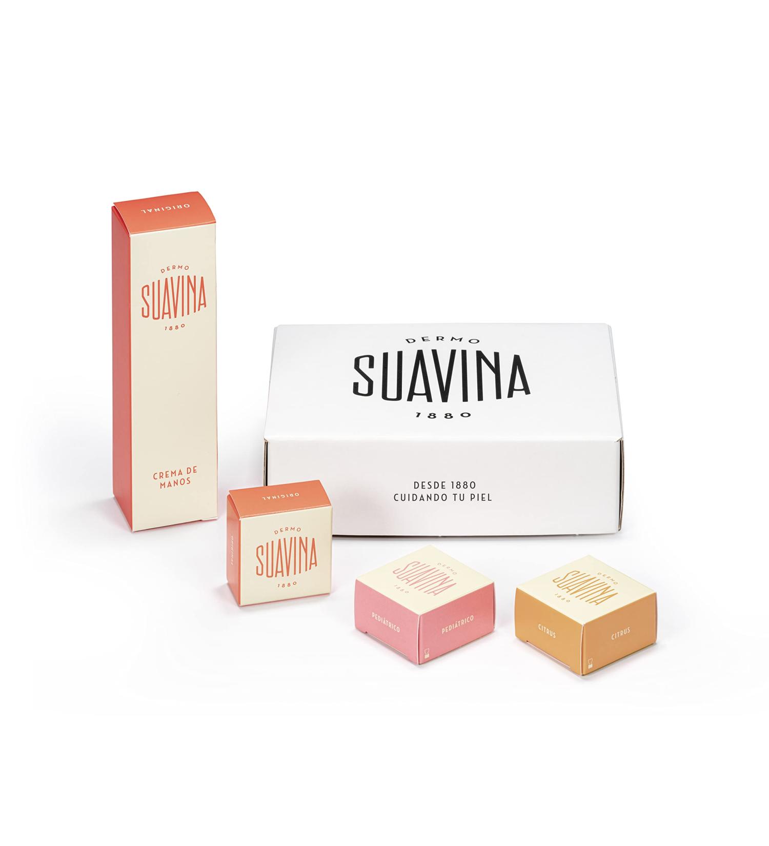 SUAVINA - Baume L vres Hydratant Original + P diatrie + Citrus en Pot de 10 ml + Cr me Mains Naturelle 40 ml - Cadeaux pour les M res ou les P res - B b ou Enfant