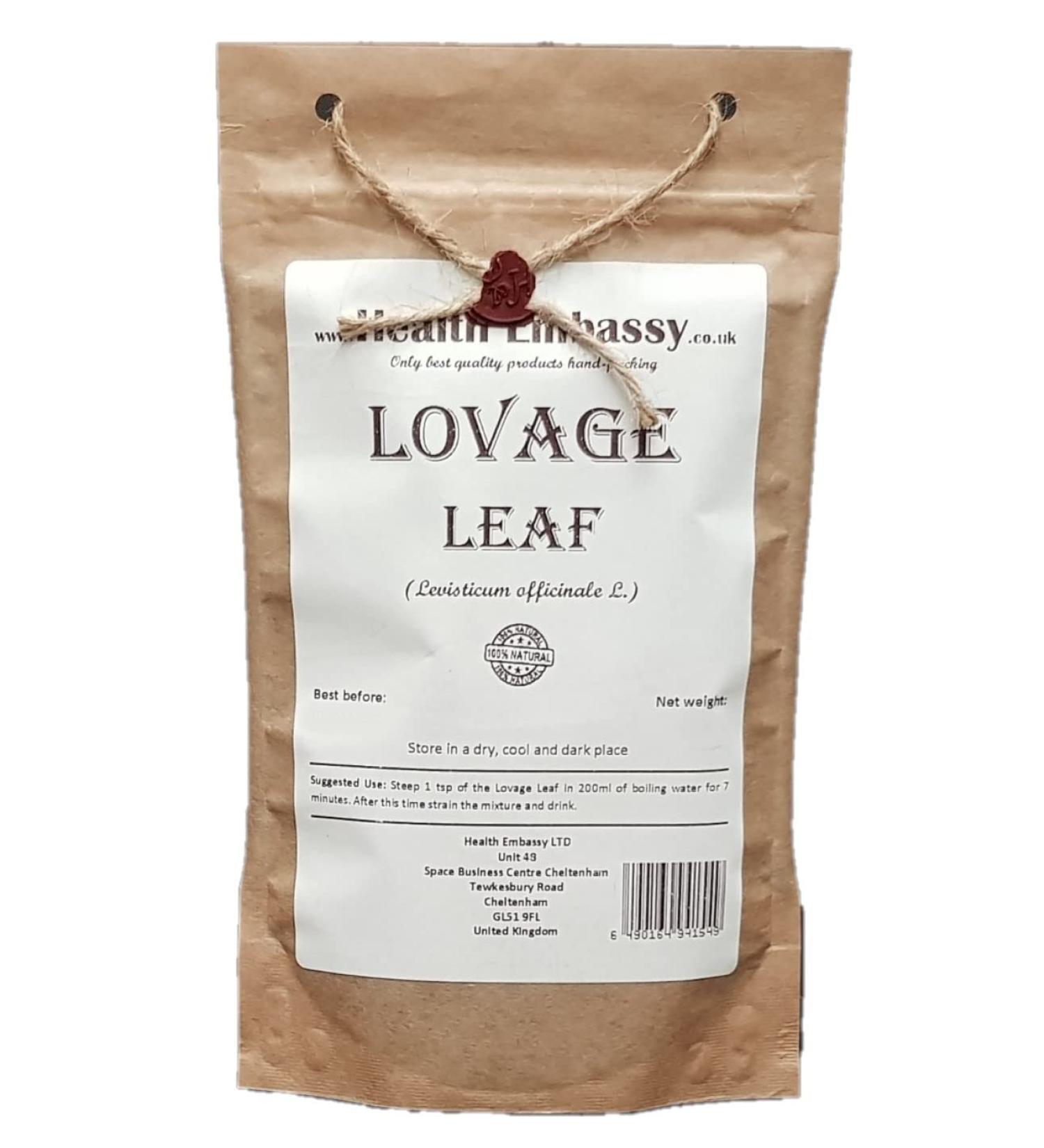 Health Embassy Feuille de Liv che Tisane | Levisticum Officinale L | Lovage Leaf (50g) - Buy Online on GoSupps.com