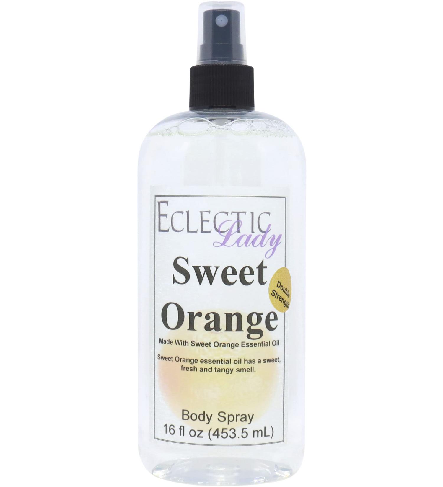 Sweet Orange Essential Oil Body Spray (Double Strength) 16 ounces Body Mist for Women with Clean Light & Gentle Fragrance Long Lasting Perfume with Comforting Scent for Men & Women Cologne with Double Strength 16 Fluid Ounces - Buy Online on GoSupps.com