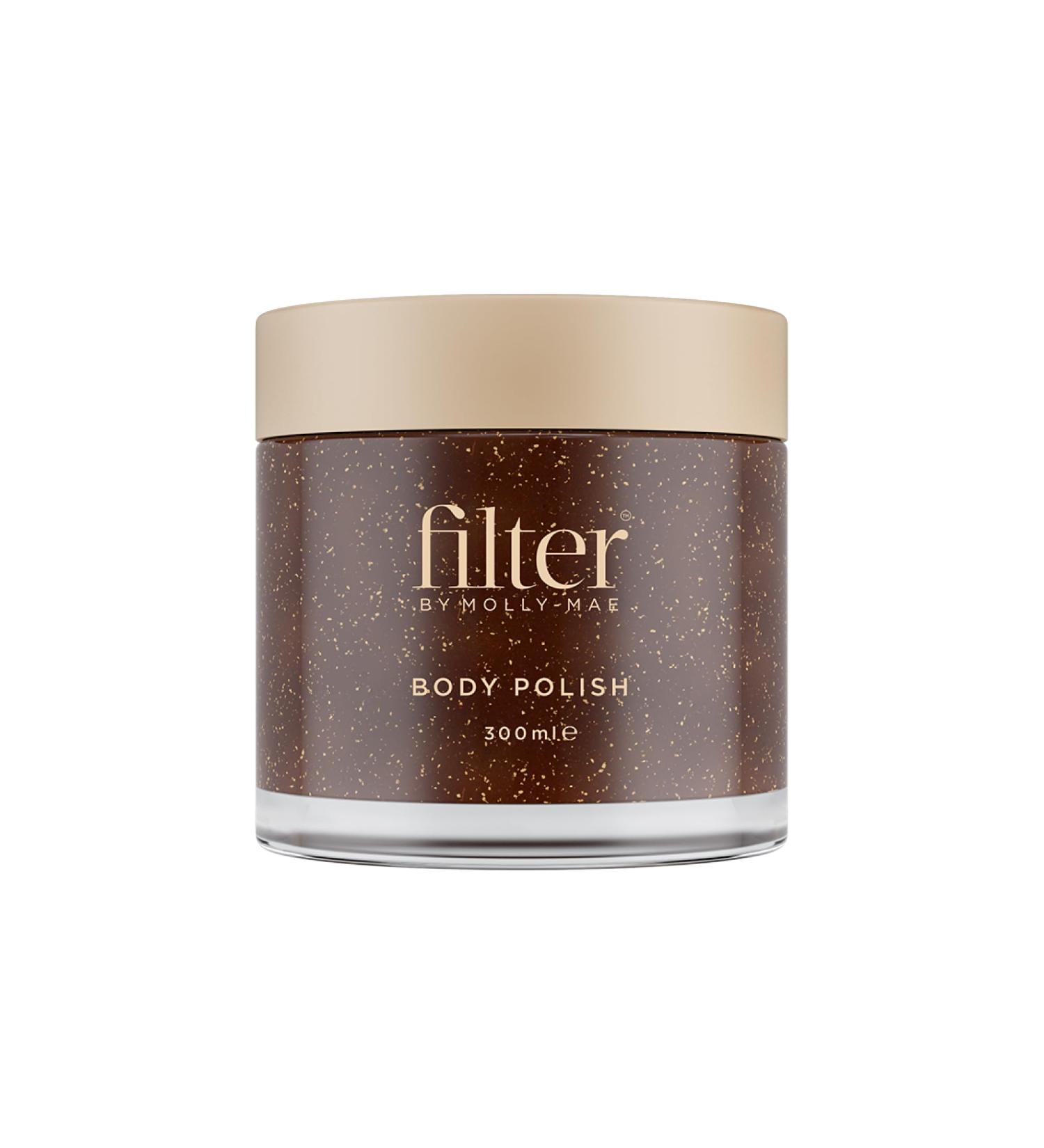 Filter by Molly-Mae Body Polish | Intensely Moisturising Full Body Scrub | Apricot Kernel Oil | Anti-Inflammatory | Smooths Skin Perfect Pre Tan Preparation | Vitamin A & Shea Butter | Antioxidant - Buy Online on GoSupps.com