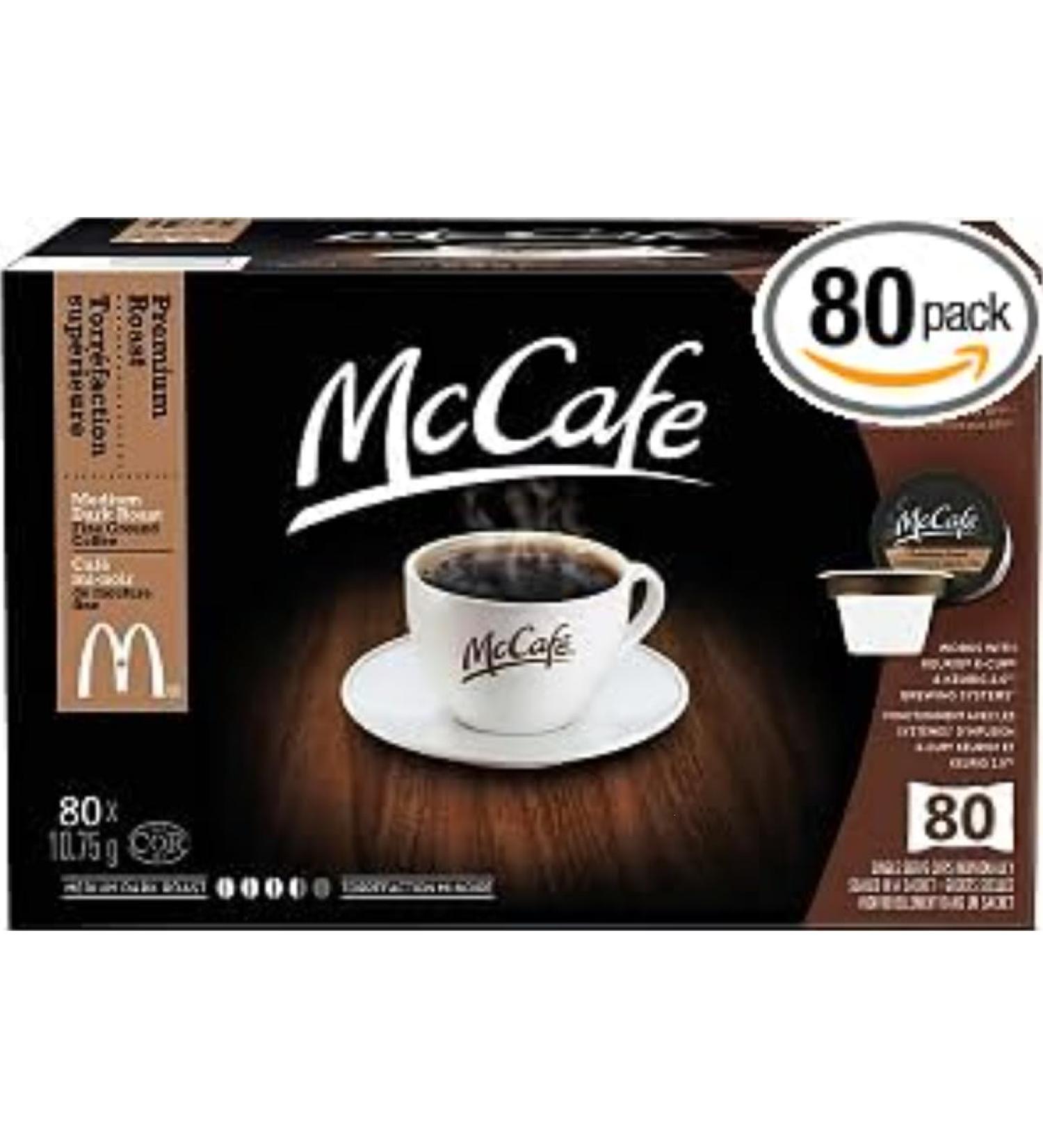 80 K-Cups. f Pods. Medium Dark Roast. Fine Ground Coffee.