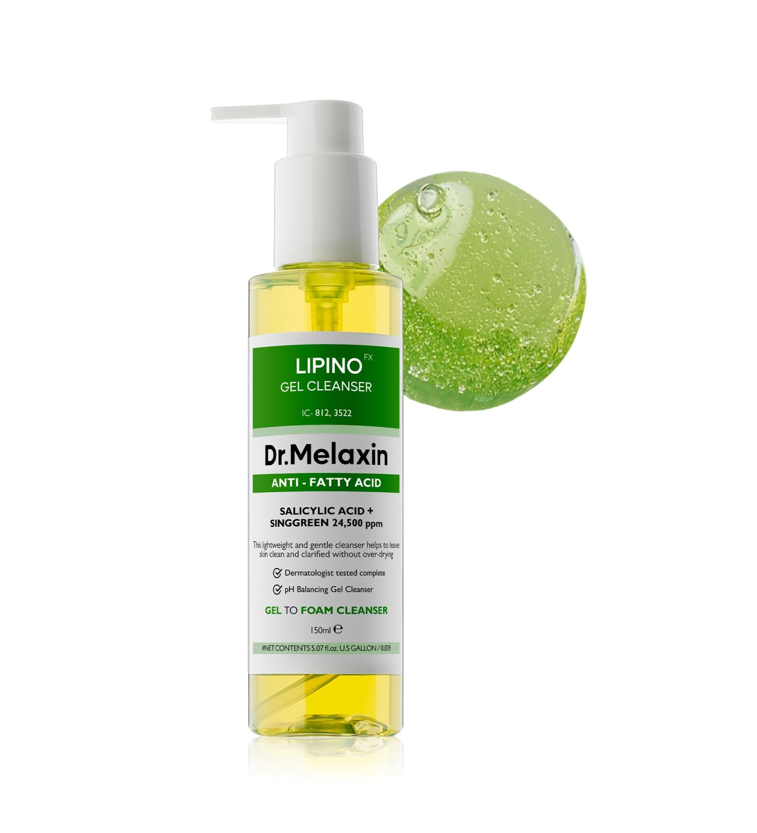 Buy Lipino Anti-Fatty Acid Gel Cleanser - Deep Pore Cleansing & Blackhead Care | pH Balanced 5.07 fl. oz - International Shipping Available - Buy Online on GoSupps.com