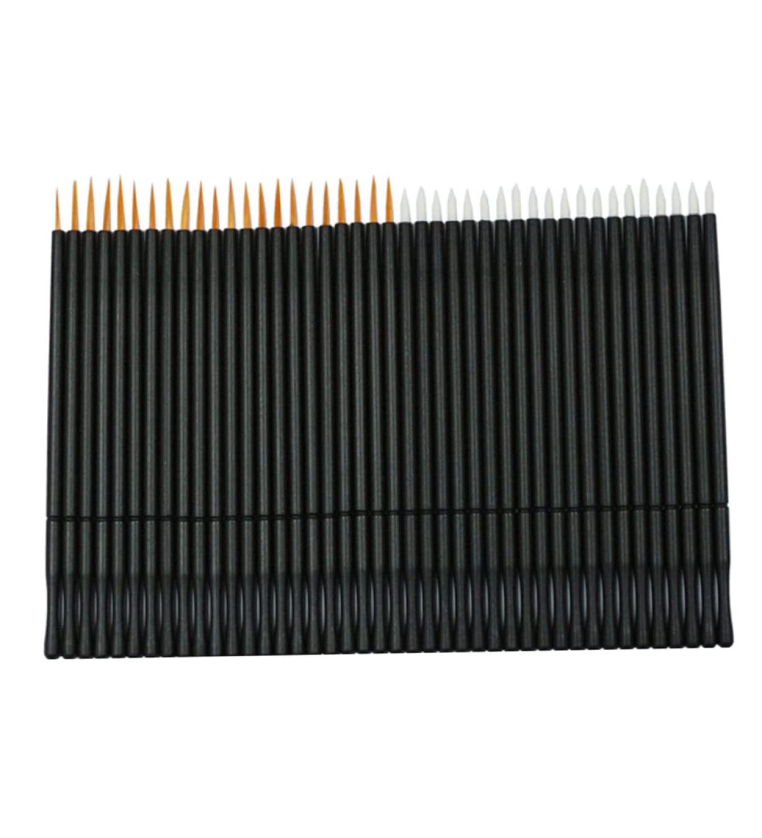 Mikinona 100pcs Eye Makeup Tools White Liquid Eyeliner White Makeup Brushes Eyeliner Brushes Fine Point 15cmX10cm Orange - Buy Online on GoSupps.com