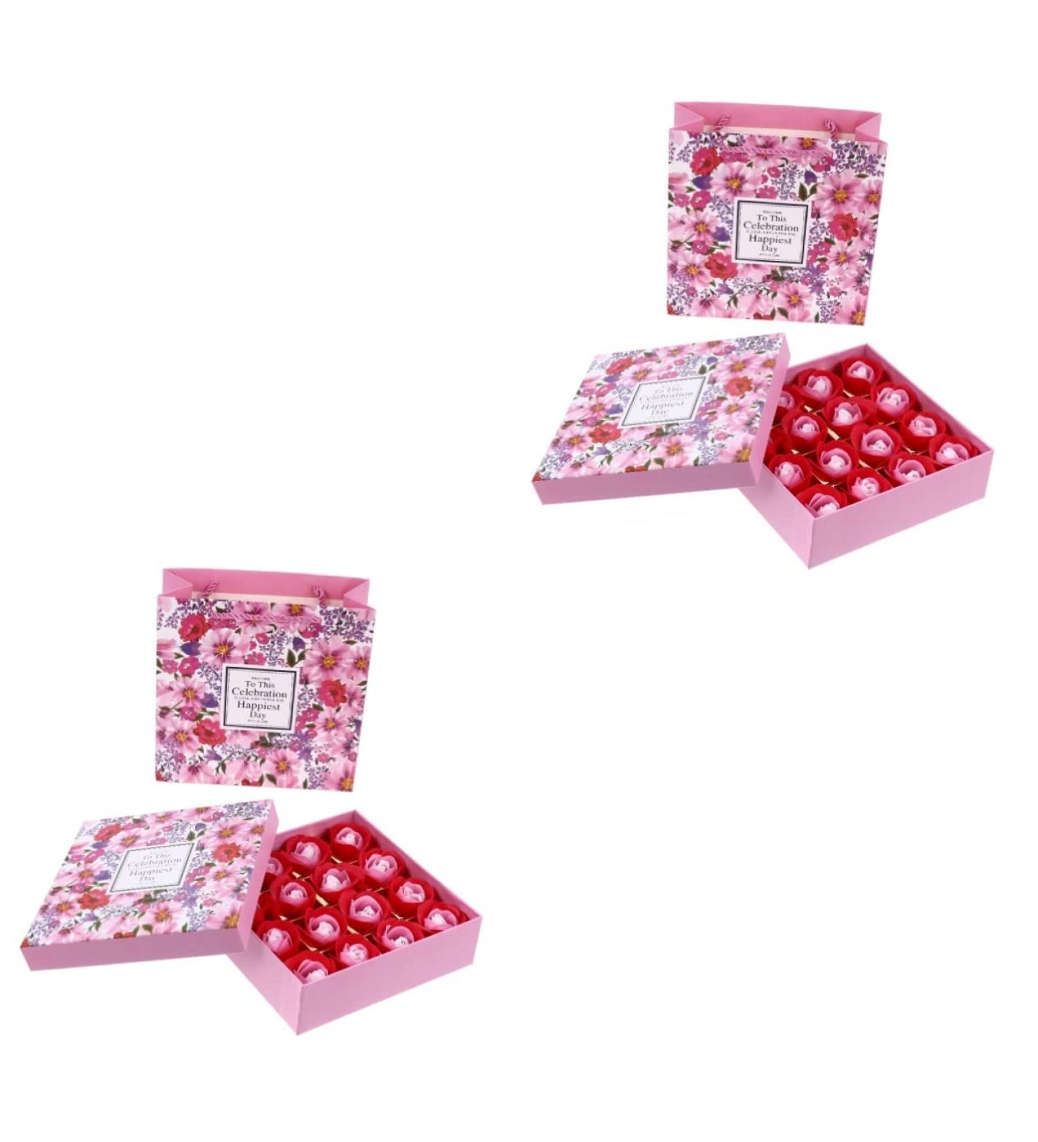 FRCOLOR 2 Boxes Rose Soap Floral Soap Bath Soap Shower Soap Flowers Scented Soaps Floral Scented Box Body - Buy Online on GoSupps.com