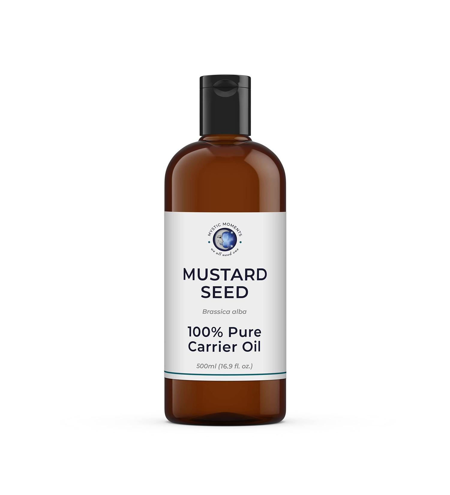 Mystic Moments Mustard Seed Carrier Oil 500ml | 100% Pure & Natural | International Shipping - Buy Online on GoSupps.com