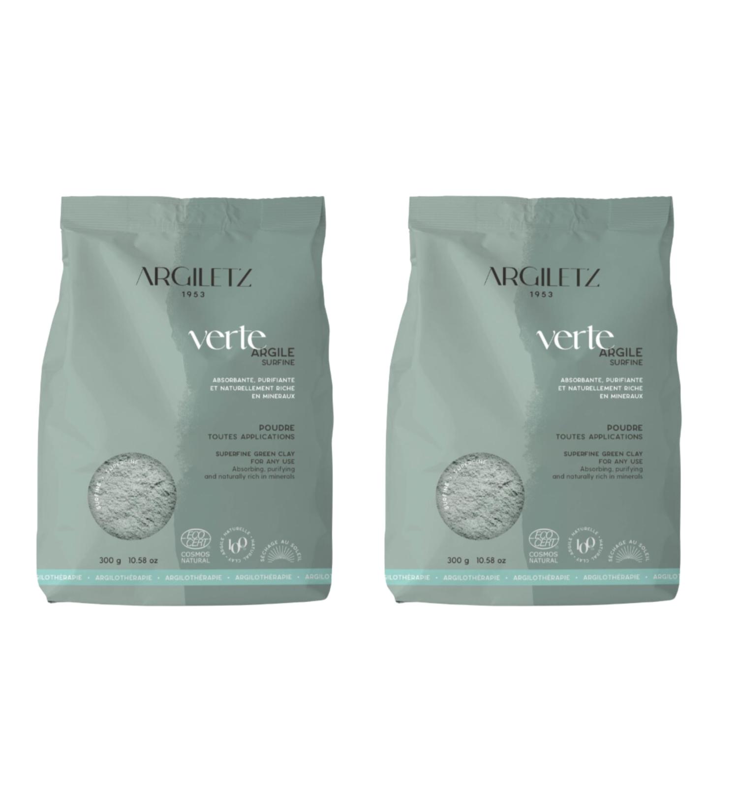  ARCILIA (ARCILIA) Argiletz - Superfine Green Clay - 300 g - Made in France - Pack of 2 - Buy Online on GoSupps.com