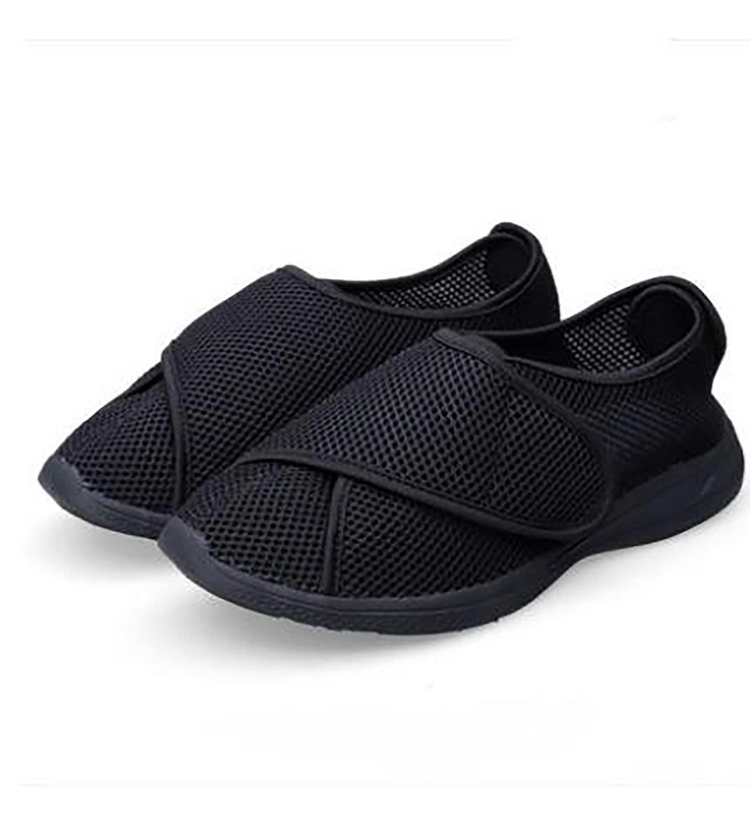 FAMYNGL Men's Diabetic Walking Shoes Extra Wide Width Orthopedic Sneakers - Black, Size 14 - Buy Online on GoSupps.com