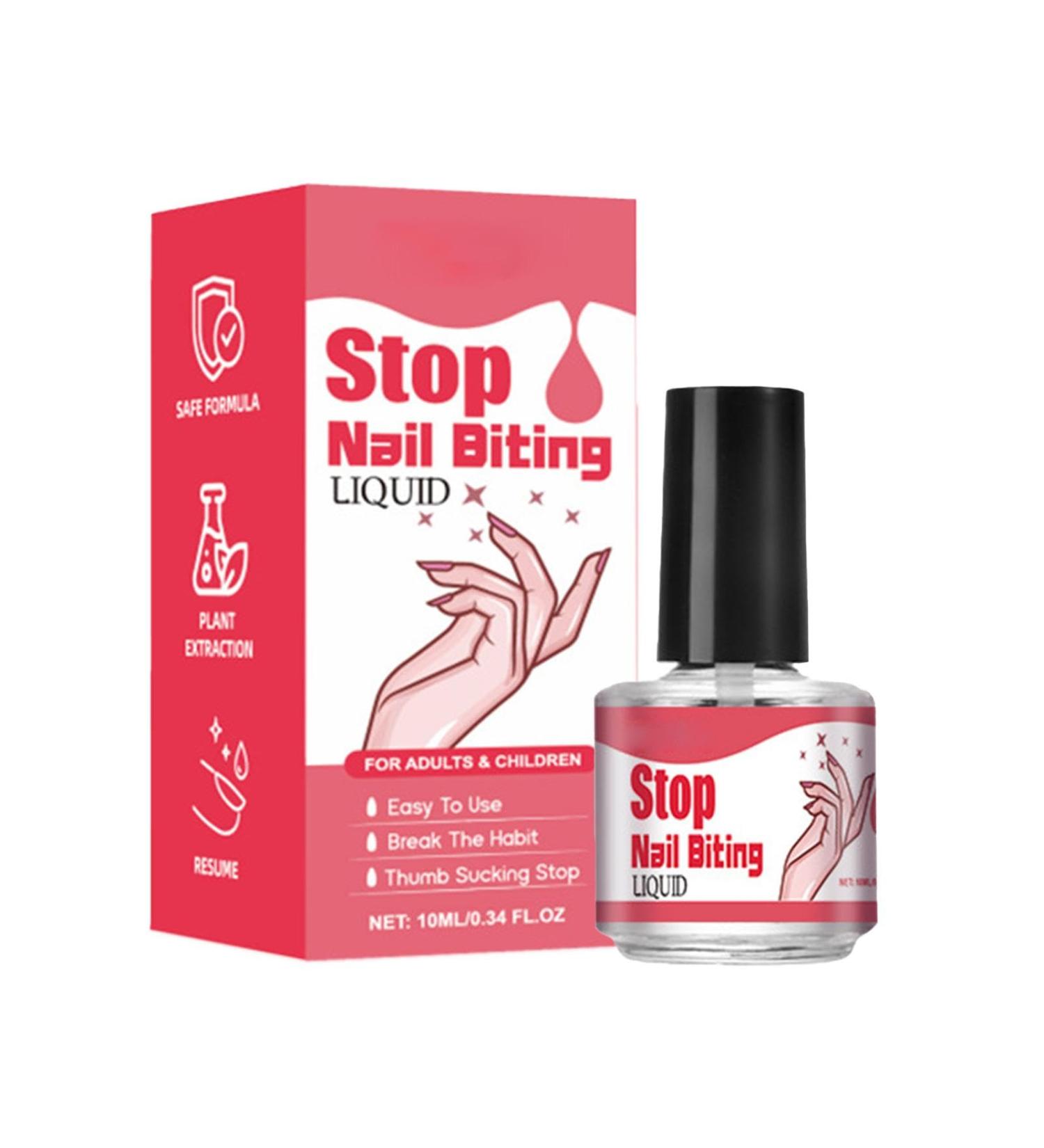 Nail Biting Prevention 10ML Anti Bite Nail Polish Finger Nail Biting Polish Thumb Sucking Safe Product Long-Lasting Dual-Effect For Kids And Adults Stop Thumb Sucking - Buy Online on GoSupps.com