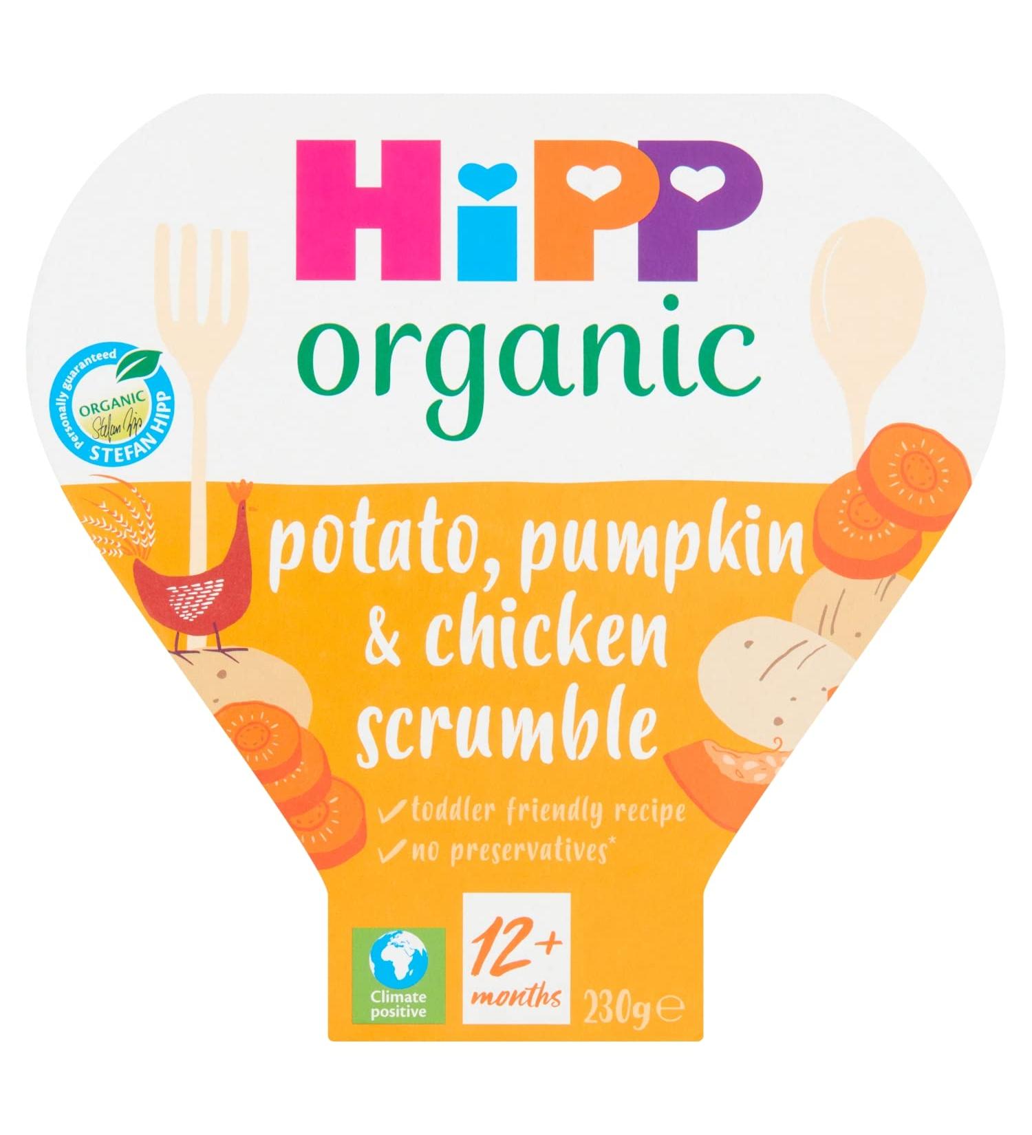 Hipp Organic Potato Pumpkin & Chicken Scrumble 12+ Months 230g - Buy Now for Healthy Toddler Meals - Buy Online on GoSupps.com